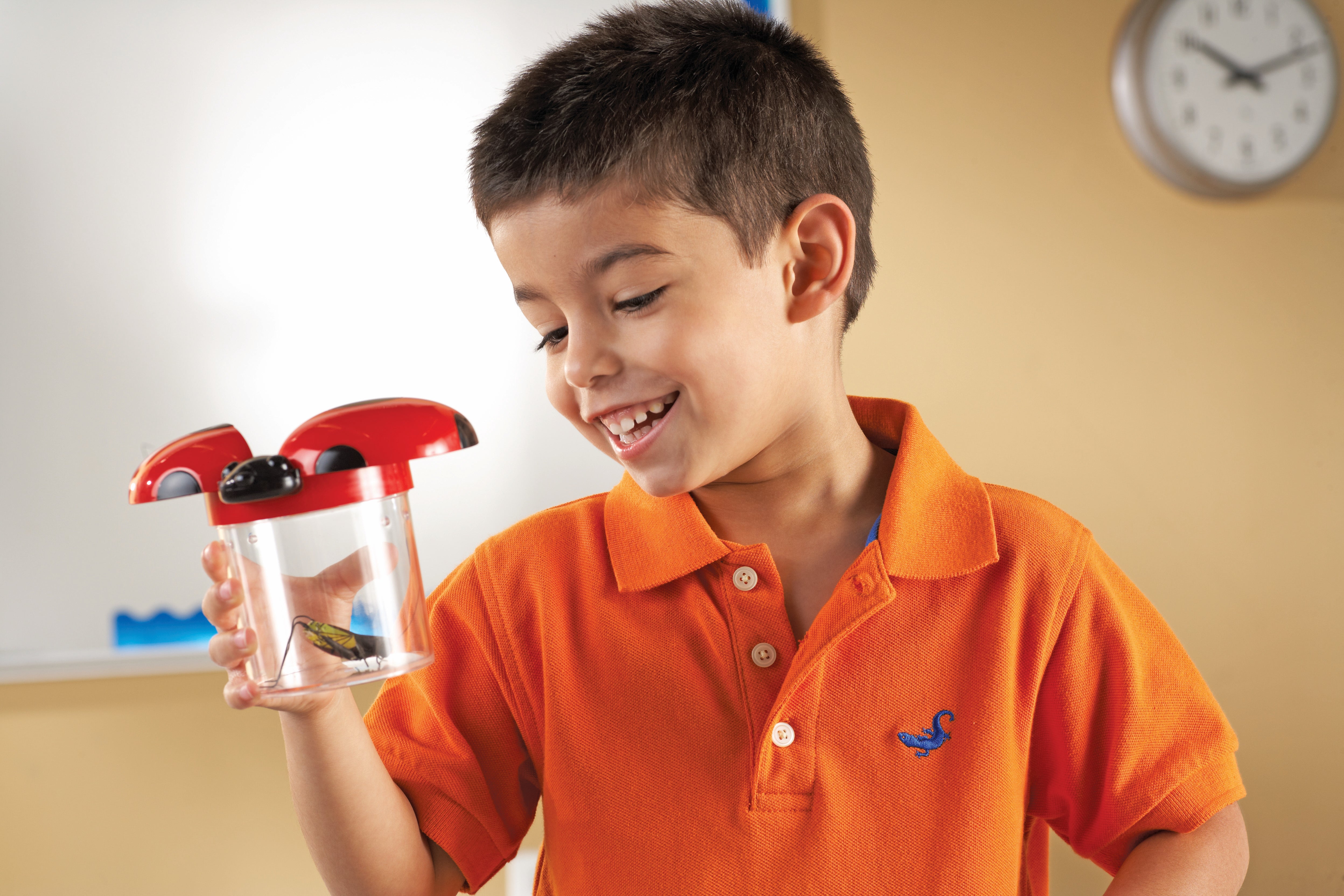 Learning Resources Jumbo Bug Jars, Set of 12 Insect Observation Jars for Kids, Includes 3.5x Magnifying Lids, Air Vents, and Screw-On Caps, Ideal for Outdoor STEM Exploration, Ages 3+