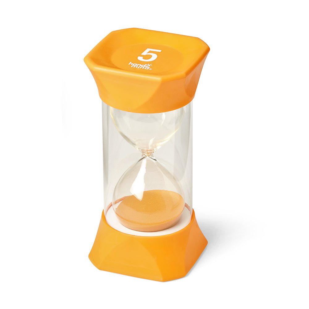 Learning Resources Jumbo Sand Timer Bundle, Colourful Hourglass Timers for Kids to Learn Time Management, 1, 2, 5, and 10 Minute Timers, Ages 3+
