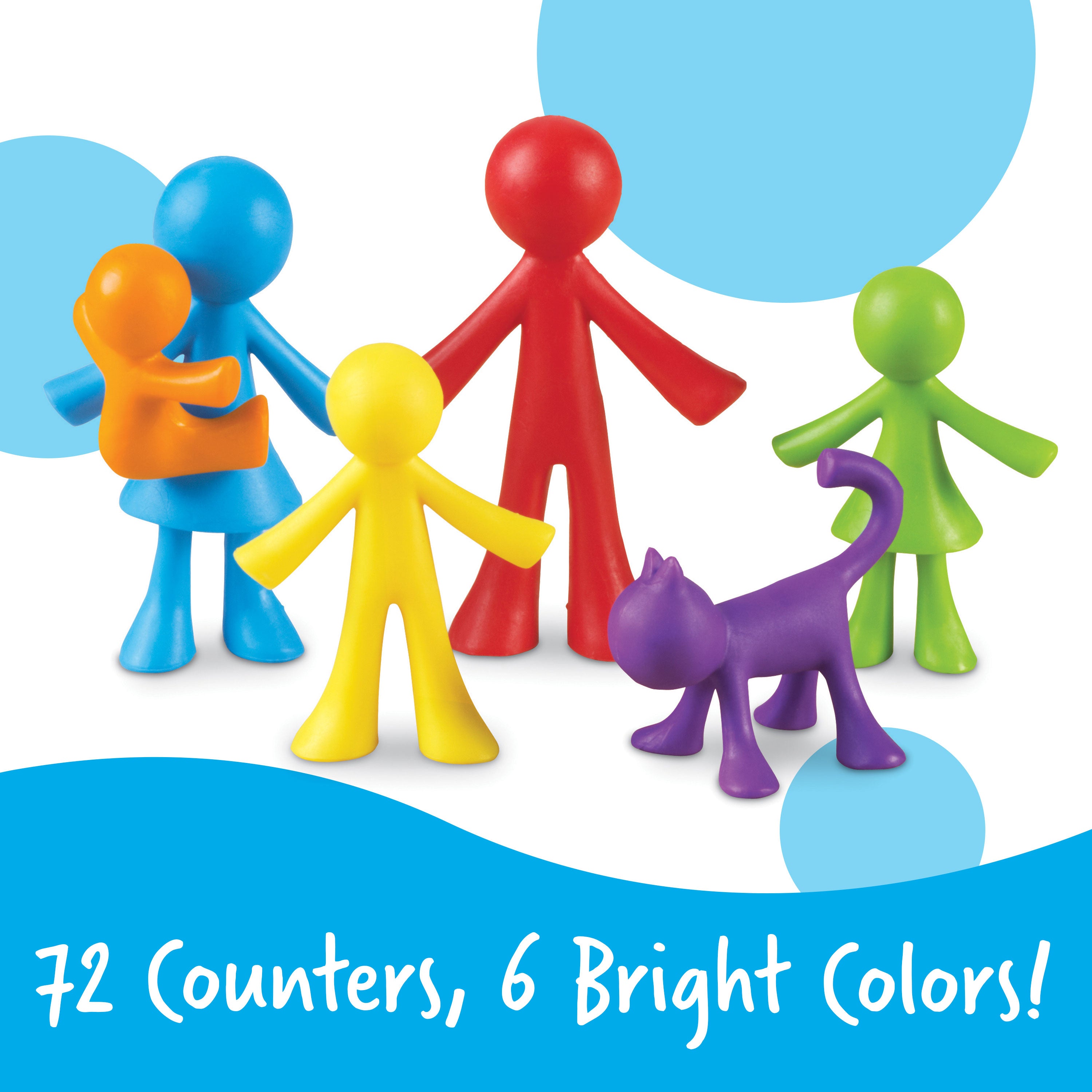 Learning Resources All About Me Family Counters, Set of 72, Colourful Family-Themed Counters for Counting, Sorting, and Patterning, Ages 3+