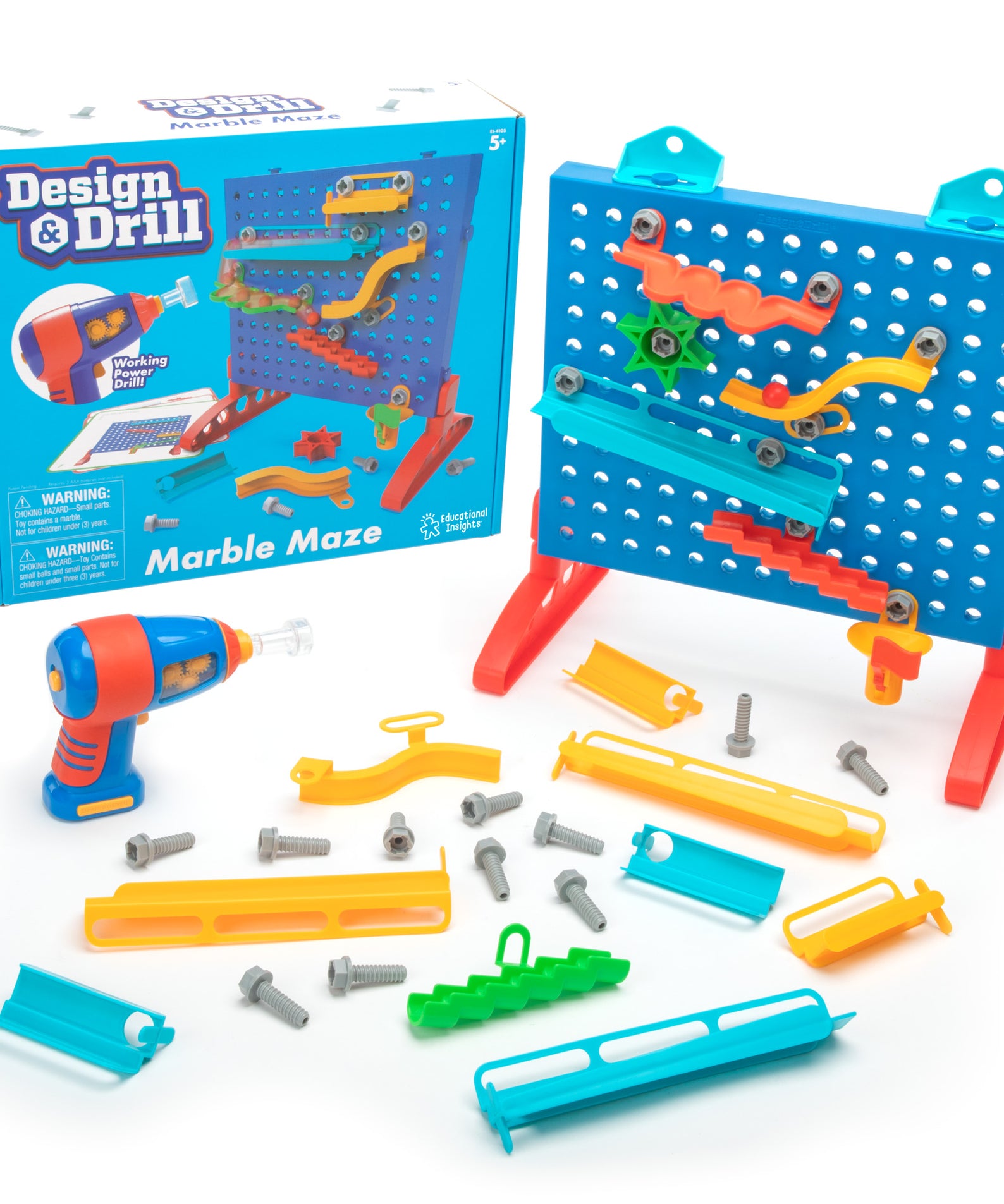 Learning Resources Design & Drill Marble Maze, STEM Construction Toy
