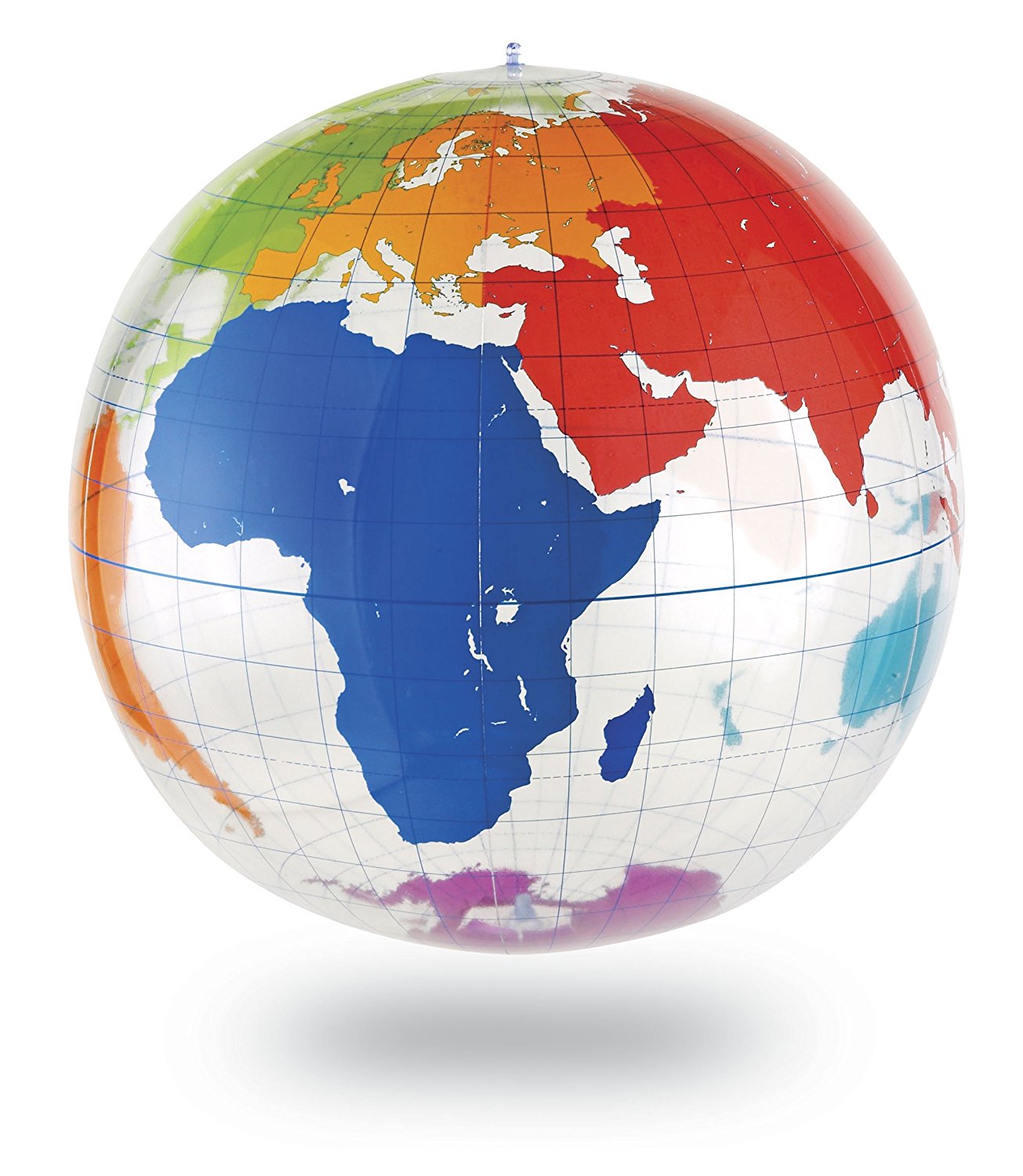 Learning Resources Giant Inflatable Labelling Globe, 67.5cm Wipe-Clean World Map for Interactive Geography Learning, Includes Repair Kit, Pump & Activity Guide, For Kids Ages 5+