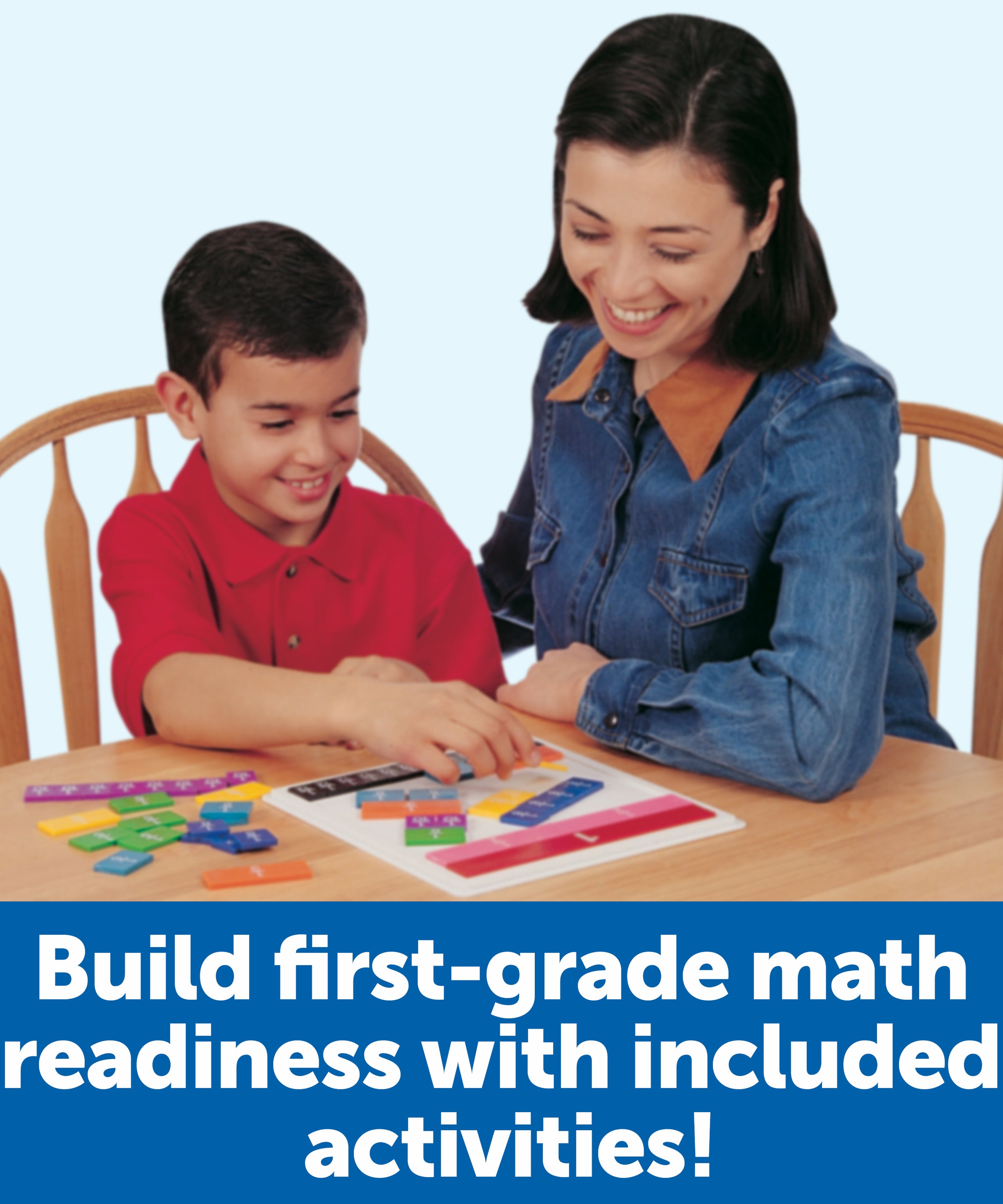 Learning Resources Rainbow Fraction Tiles with Tray, 51-Piece Colour-Coded Set, Visual and Hands-On Learning Tool for Fractions, Includes Activity Guide and Storage Tray