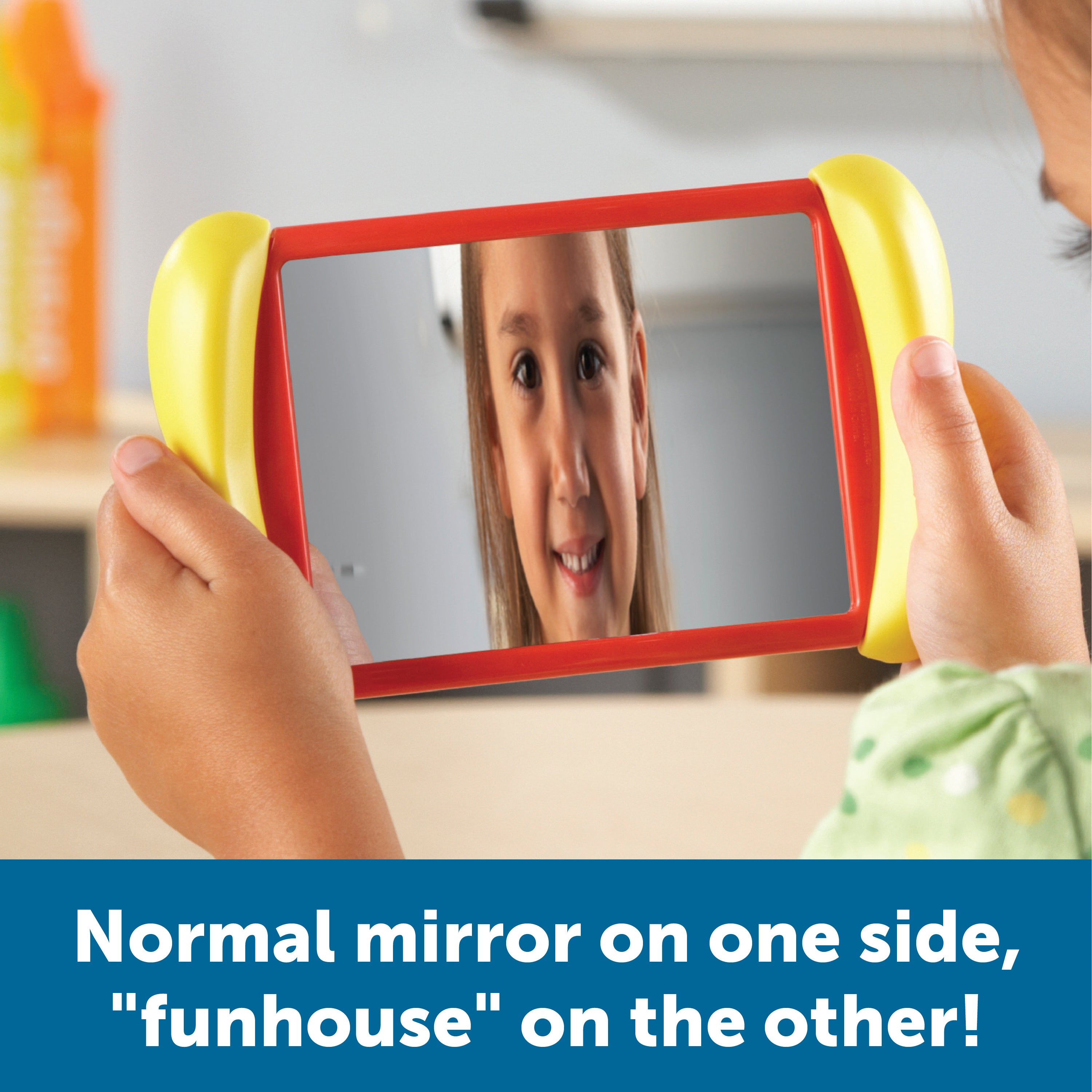Learning Resources All About Me 2-in-1 Mirrors, Double-Sided Fun & Regular Mirrors for Self-Awareness, Develops Body & Emotional Skills, Set of 6, Ages 2+