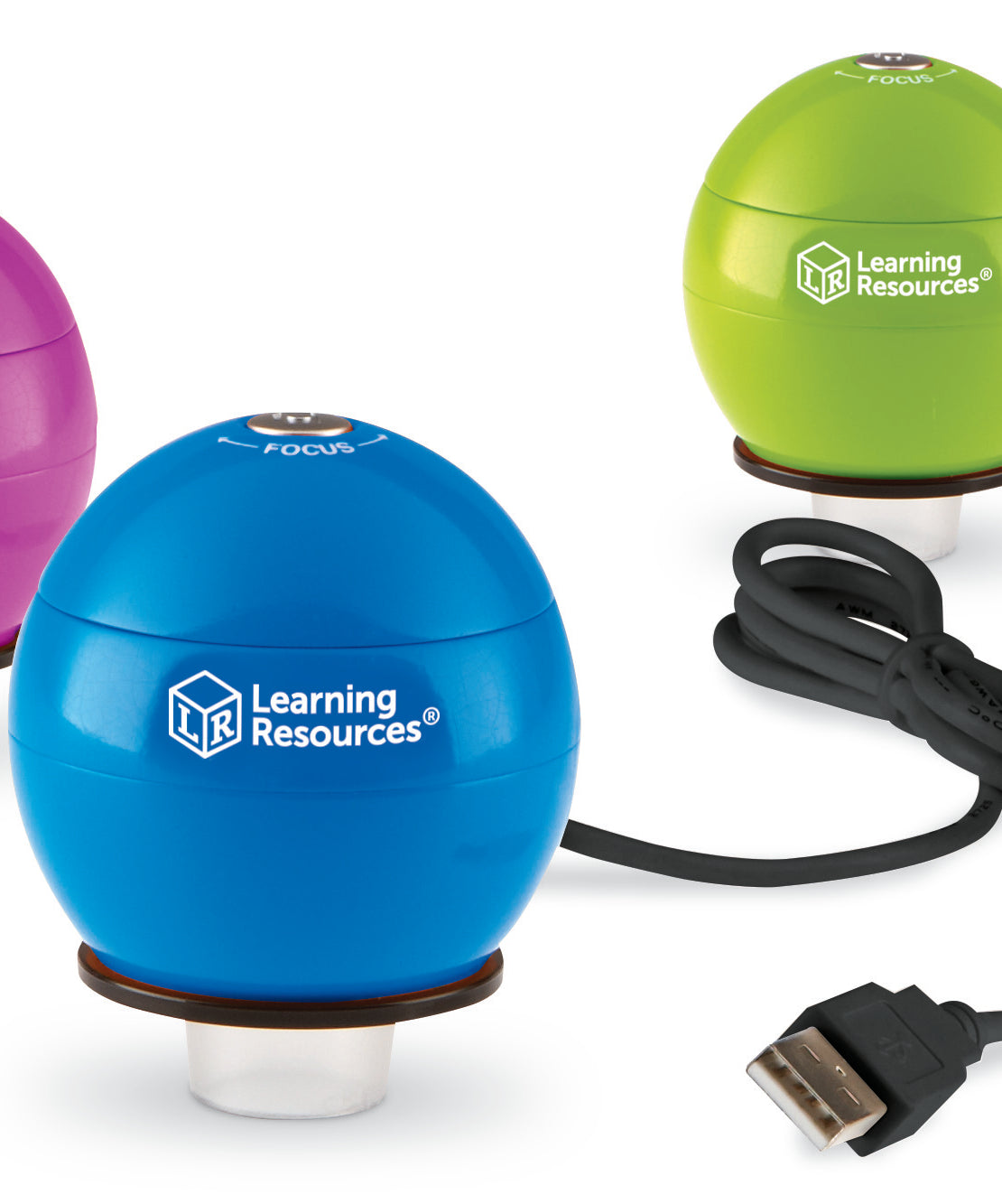 Learning Resources Zoomy 2.0 Handheld Digital Microscope, 54x Magnification, USB Connectivity, Captures Photos & Videos, Compatible with PC & Mac, Blue