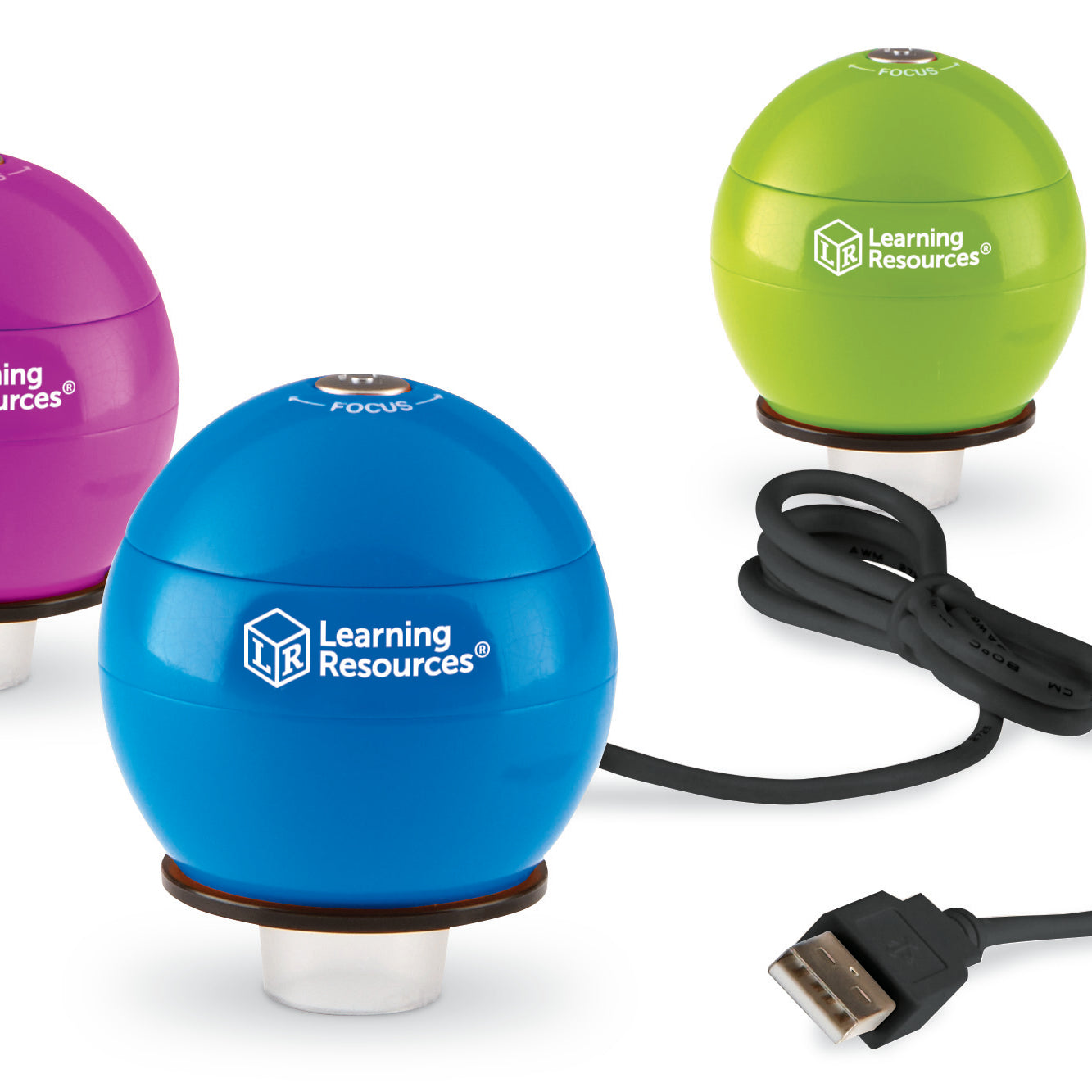 Learning Resources Zoomy 2.0 Handheld Digital Microscope, 54x Magnification, USB Connectivity, Captures Photos & Videos, Compatible with PC & Mac, Blue