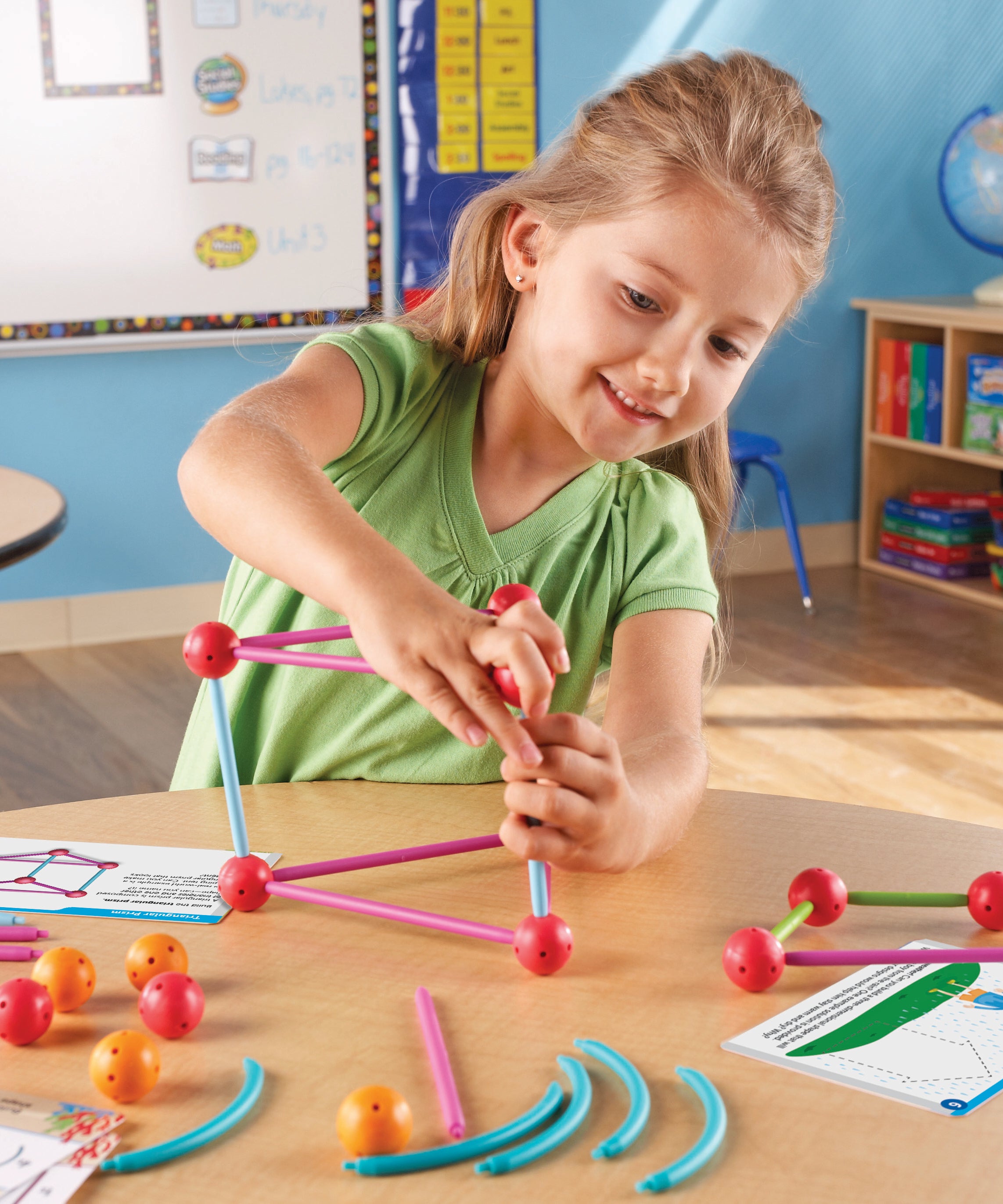 Learning Resources STEM Explorers Geomakers, 58-Piece Geometry Building Set for Kids, Ages 5+
