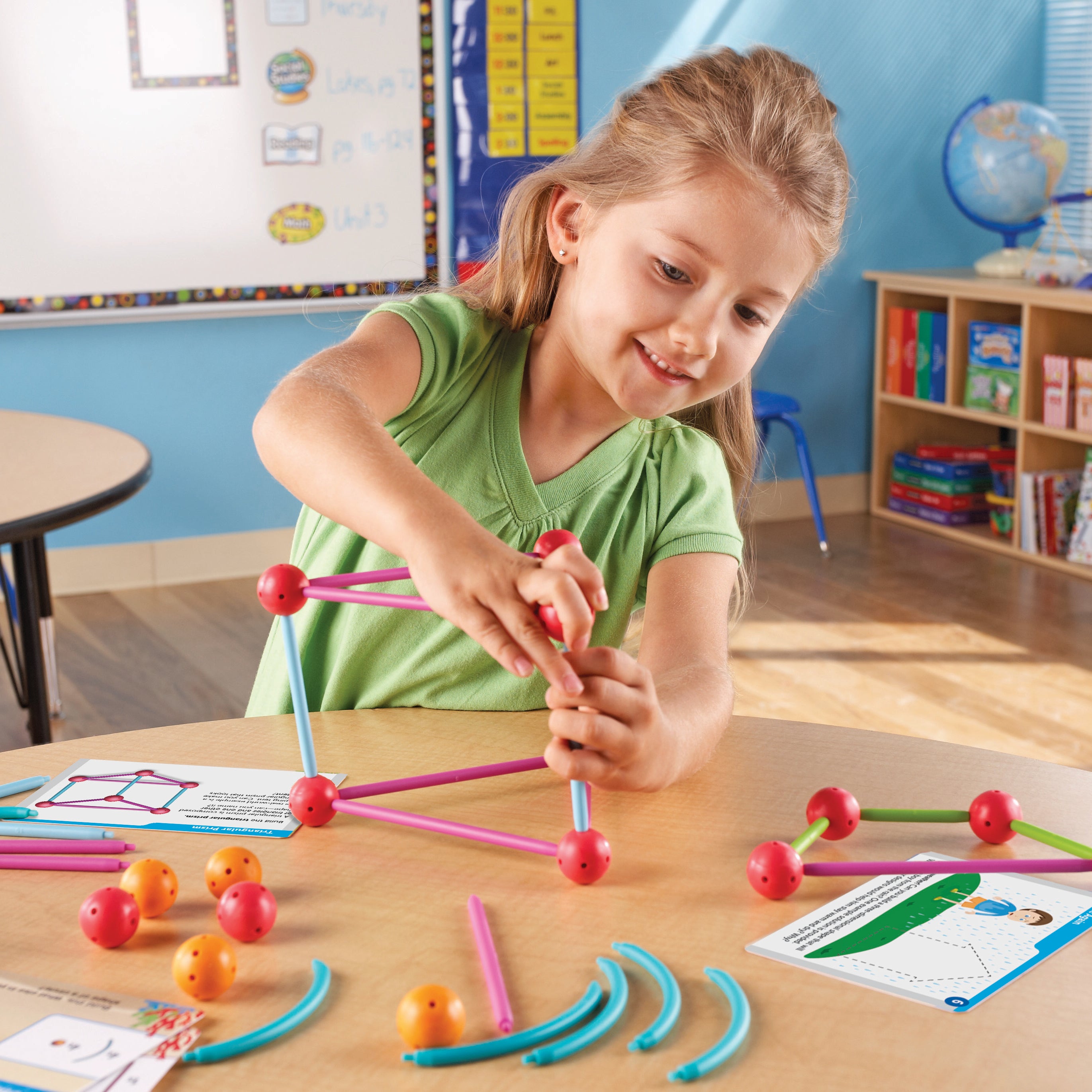 Learning Resources STEM Explorers Geomakers, 58-Piece Geometry Building Set for Kids, Ages 5+