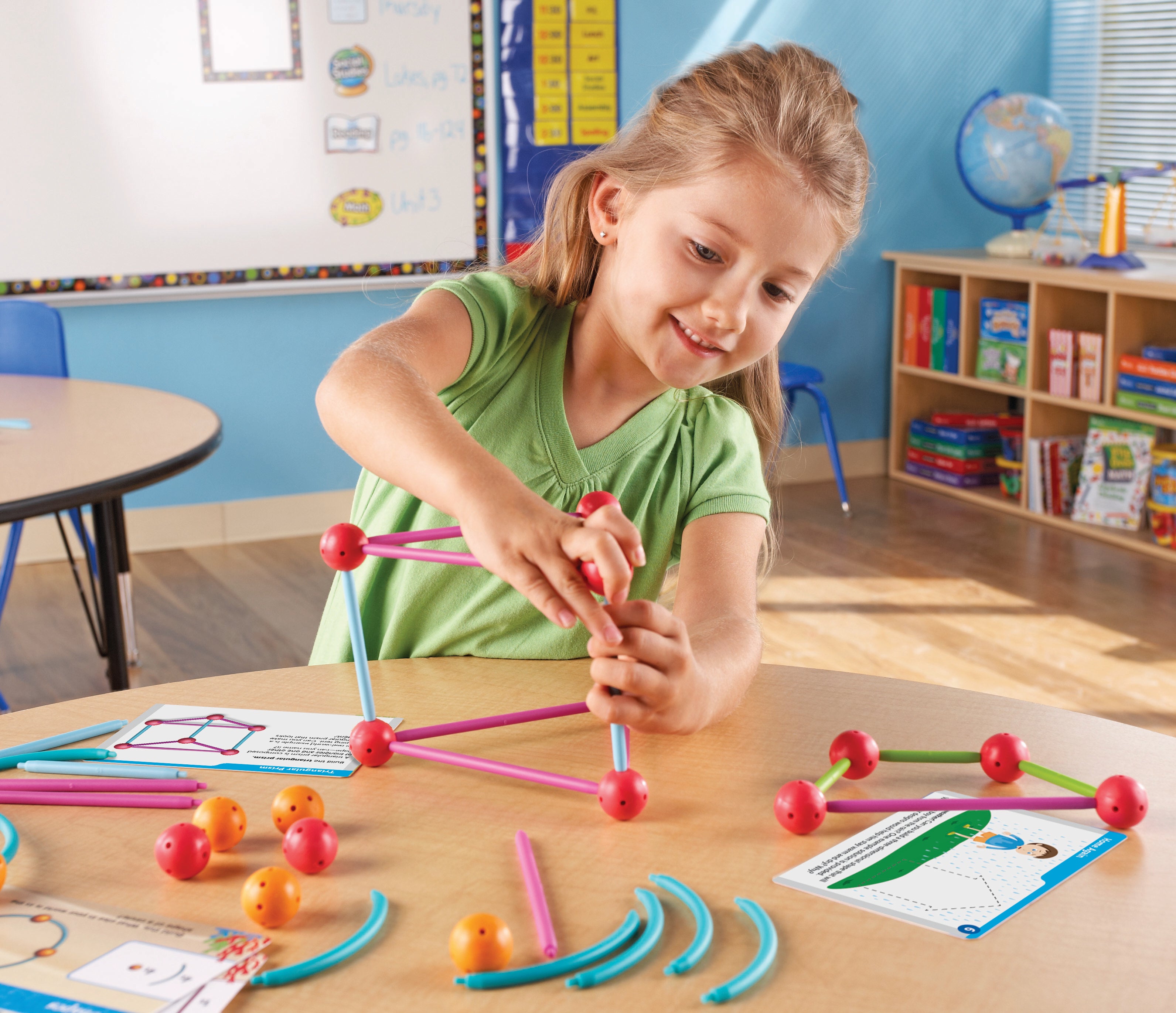 Learning Resources STEM Explorers Geomakers, 58-Piece Geometry Building Set for Kids, Ages 5+