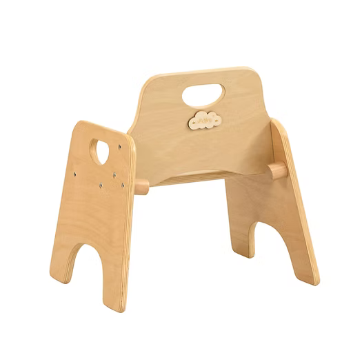 Joyees Eco-friendly Wooden Wobbler Chair, Natural Birch Plywood for Children, Boys and Girls, Suitable for Home, Daycare, Nursery, Kindergarten, Preschool, Classroom or Play Areas, 12m+