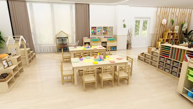 Joyees Eco-friendly Wooden Toddler Chair, Natural Birch Plywood for Children, Boys and Girls, Suitable for Home, Daycare, Nursery, Kindergarten, Preschool, Classroom or Play Areas, 12m+