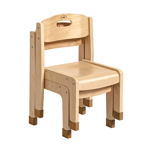 Joyees Eco-friendly Wooden Goteborg Chair, Natural Birch Plywood for Children, Boys and Girls, Suitable for Home, Daycare, Nursery, Kindergarten, Preschool, Classroom or Play Areas, 12m+