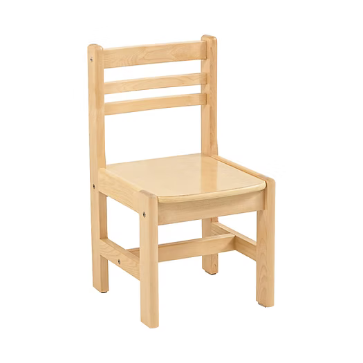 Joyees Eco-friendly Wooden Toddler Chair, Natural Birch Plywood for Children, Boys and Girls, Suitable for Home, Daycare, Nursery, Kindergarten, Preschool, Classroom or Play Areas, 12m+