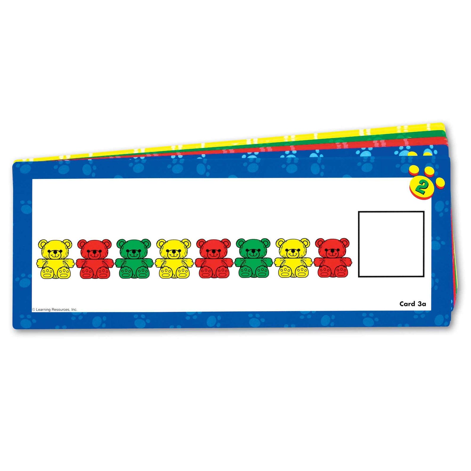 Learning Resources Three Bear Family Double-Sided Pattern Cards, Set of 16, Hands-On Maths Activities for Counting, Sorting & Patterning, Ideal for Classroom & Home Learning, Ages 3+