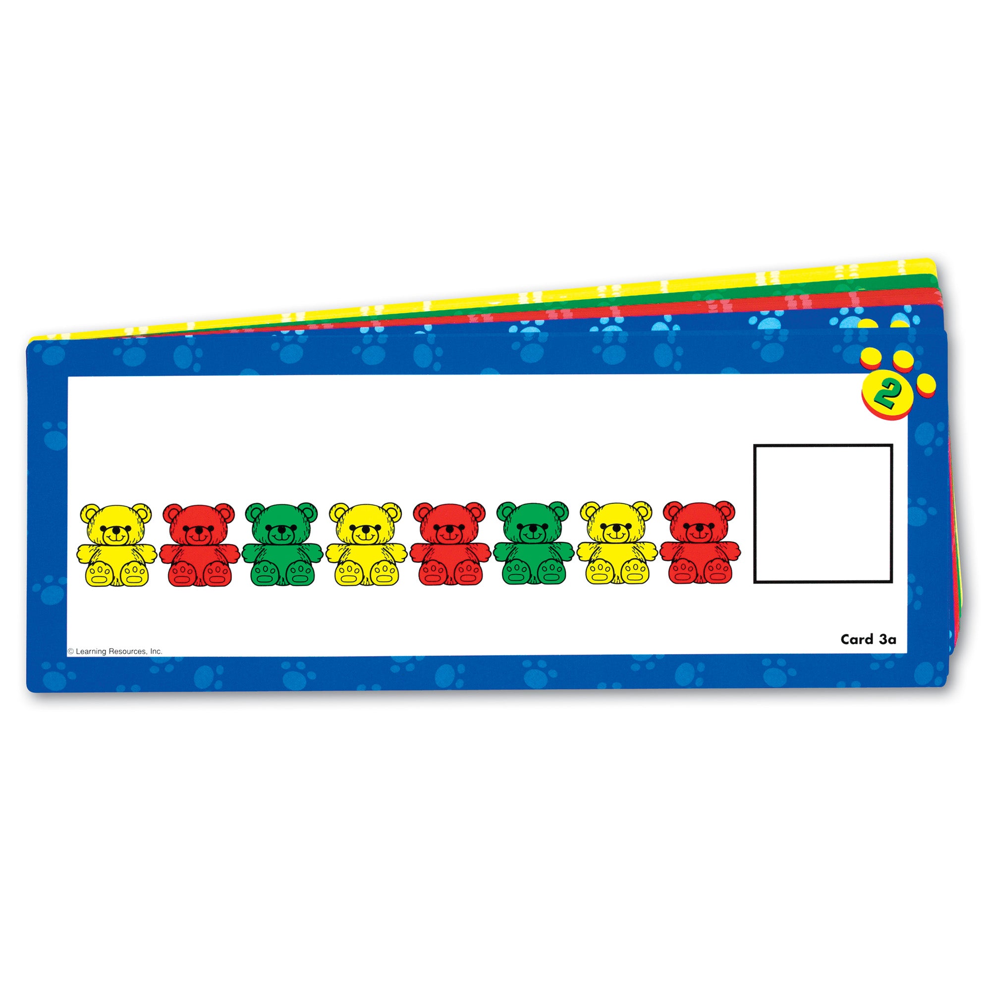 Learning Resources Three Bear Family Double-Sided Pattern Cards, Set of 16, Hands-On Maths Activities for Counting, Sorting & Patterning, Ideal for Classroom & Home Learning, Ages 3+