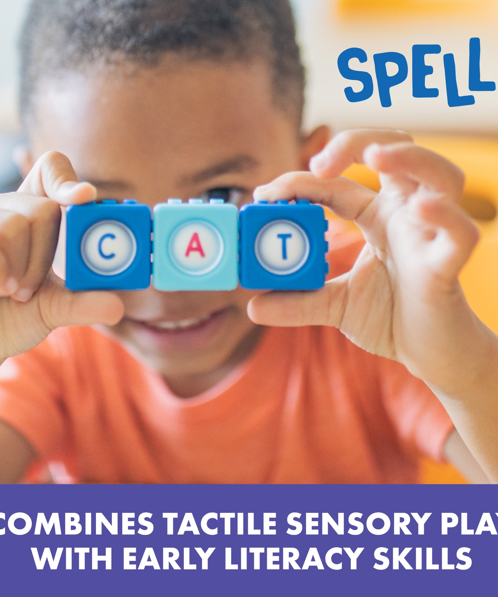 Learning Resources Alphabet BubbleBrix, Sensory Fidget ABC Learning Bricks, 42 Interlocking Alphabet Bricks in Carry Bucket, Ages 3+