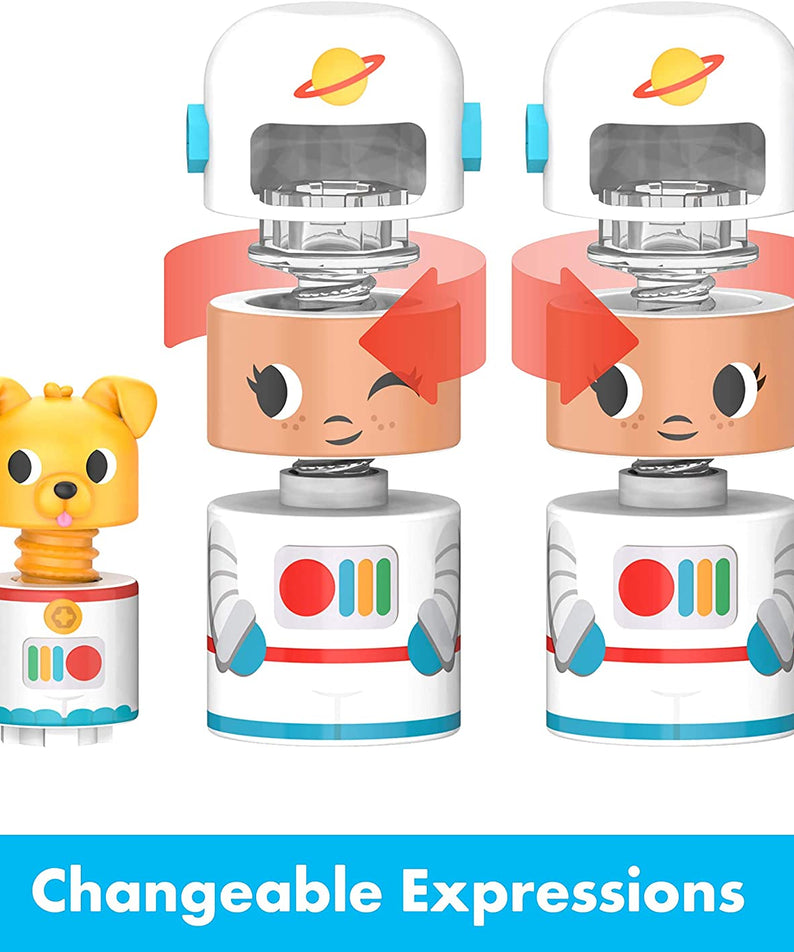 Learning Resources Design & Drill® Bolt Buddies® Rocket, Construction Toy with Kid-Safe Power Drill, Ages 3+