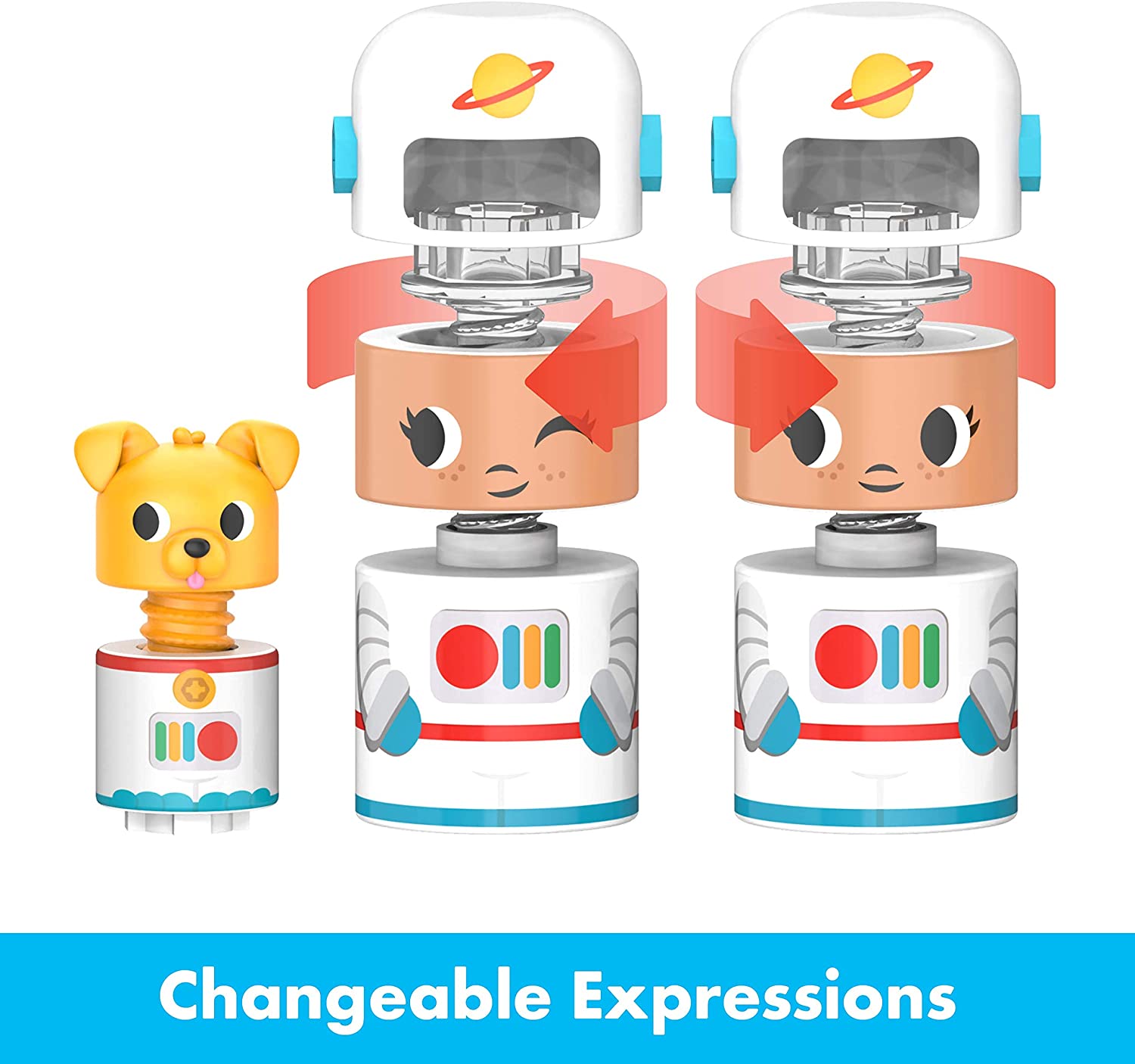 Learning Resources Design & Drill® Bolt Buddies® Rocket, Construction Toy with Kid-Safe Power Drill, Ages 3+