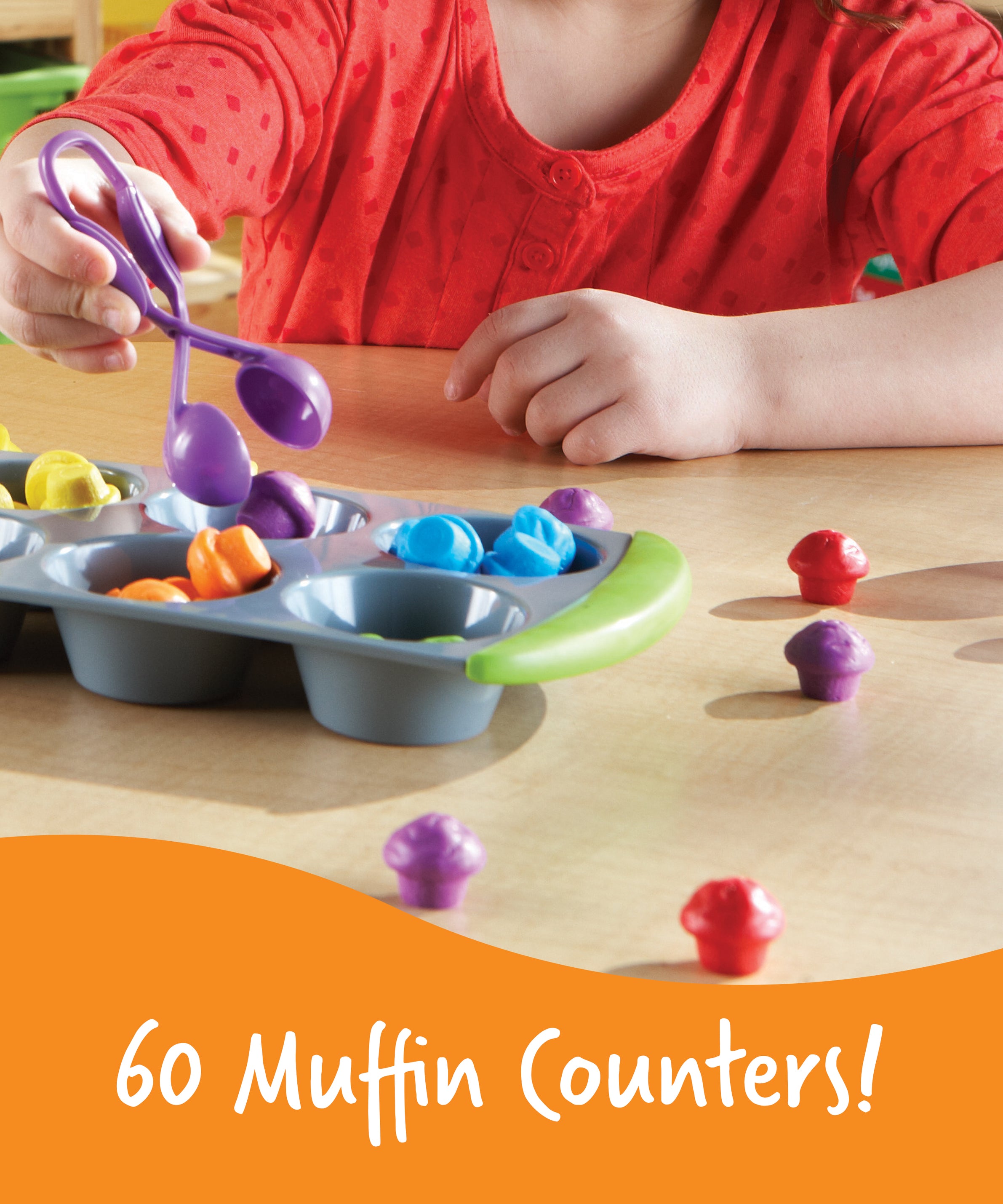 Learning Resources Mini Muffin Match Up, Hands-On Early Maths Activity Set for Colour, Number Recognition, and Fine Motor Skills, Ages 3+