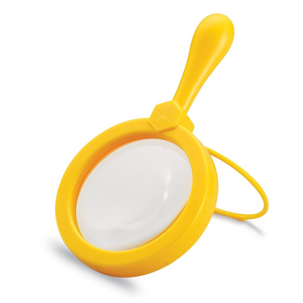 Learning Resources Jumbo Magnifiers, Set of 12 Extra-Large Handheld Magnifying Glasses with Built-In Stands, 4.5x Magnification, Ideal for STEM Exploration and Early Science, Ages 3+