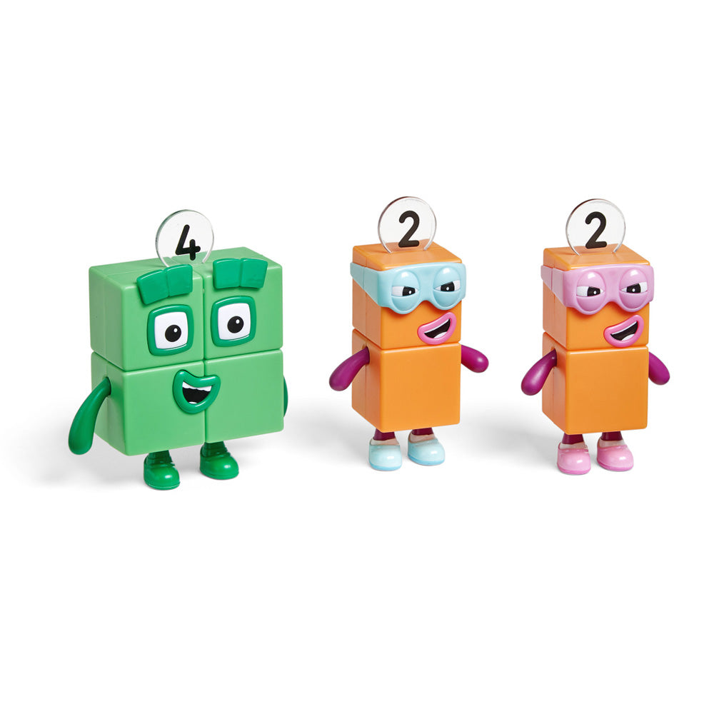 Learning Resources Numberblock Four and the Terrible Twos, Collectible Figures for Imaginative Play, Officially Licensed Learning Resources Set