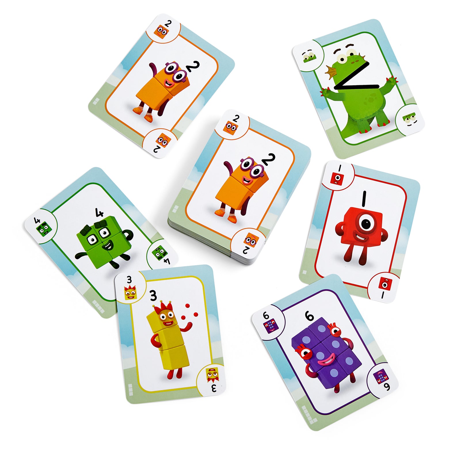 Learning Resources Numberblocks Playing Cards, Ages 3+, 54 Cards with Character Images, Rules for 2 New Numberblocks Kids Games and 4 Updated Classic Games, Travel Family Game
