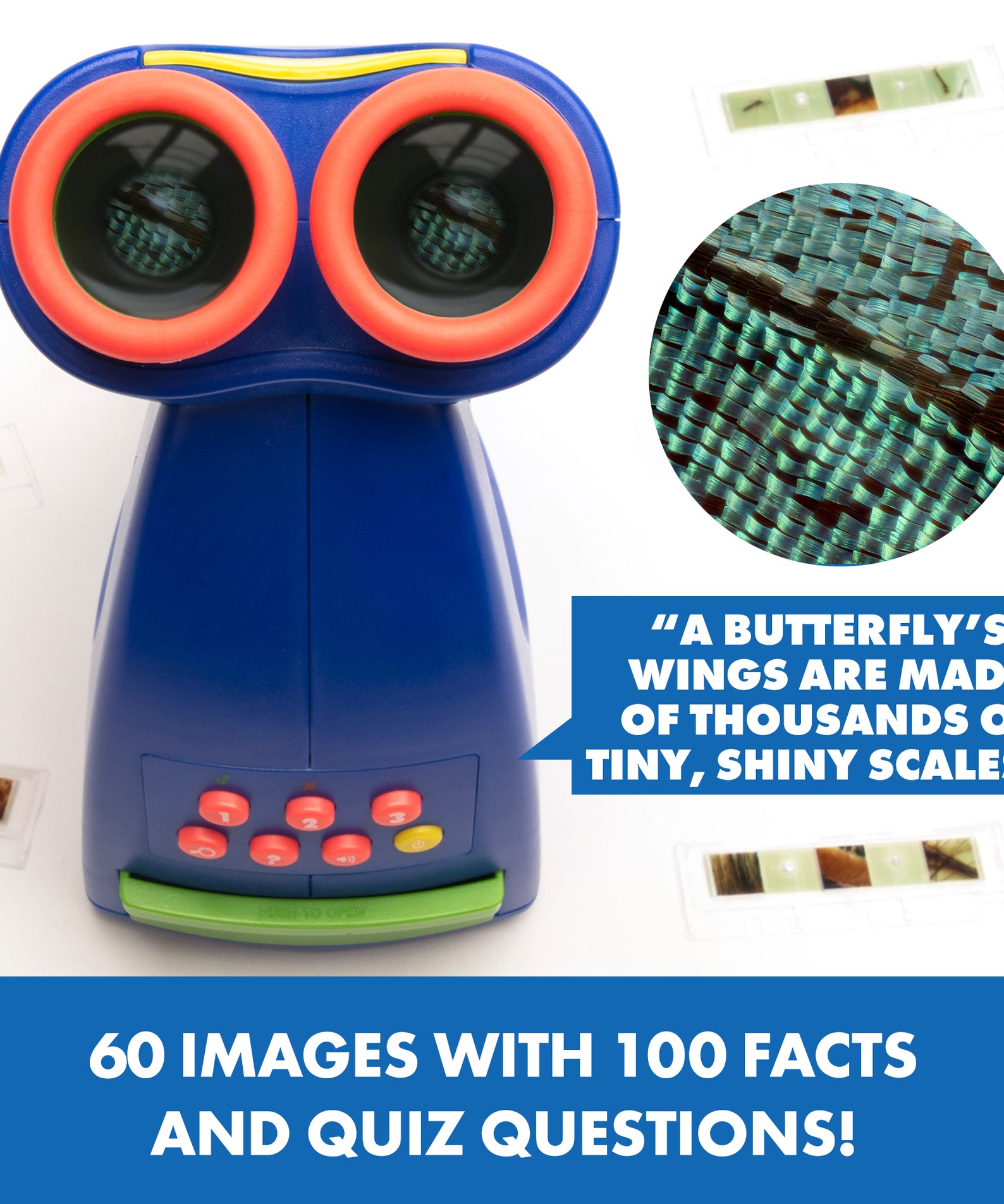 Learning Resources GeoSafari Talking Microscope, Child-Friendly Real Working Microscope with Bindi Irwins Voice, 20 Pre-Prepared Slides, Multilingual Audio, Ages 4+