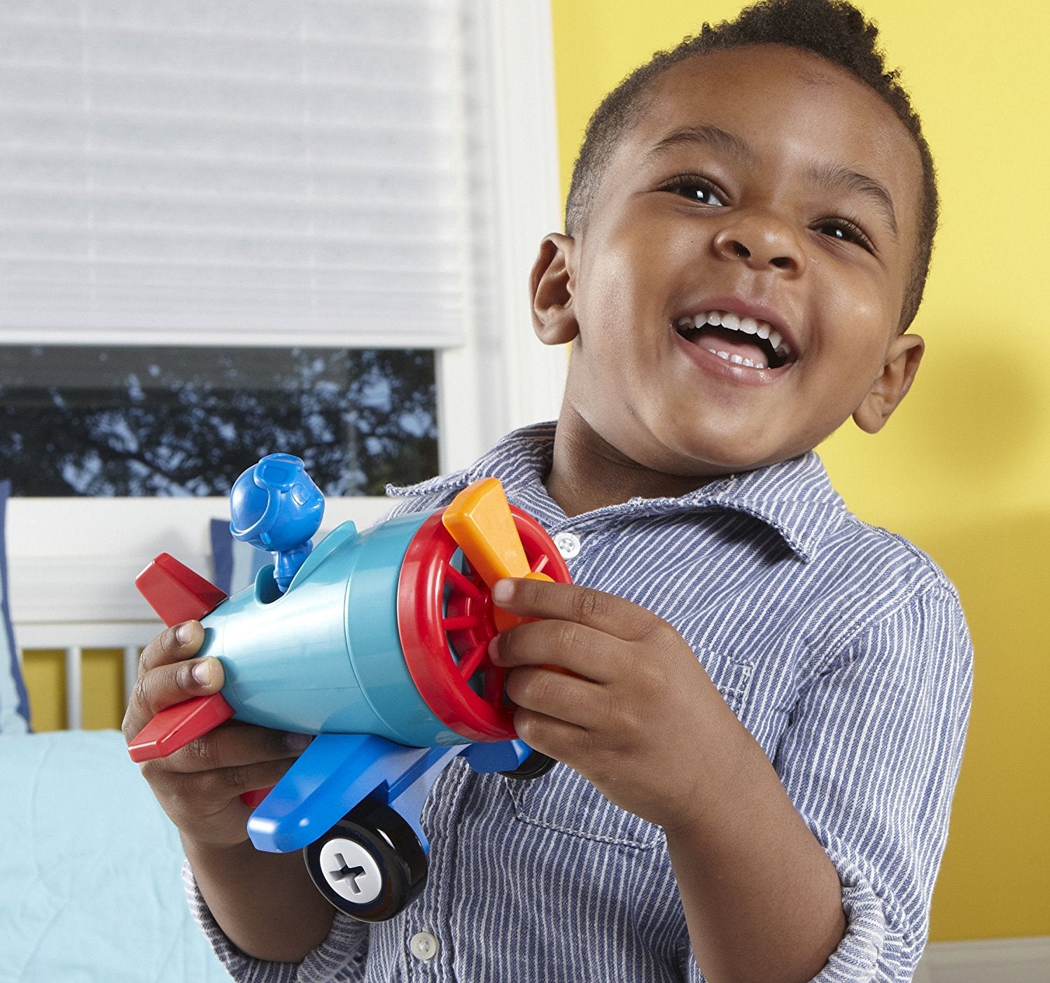 Learning Resources 1-2-3 Build It Car Plane Boat, 3-in-1 Vehicle Construction Toy for Toddlers, Fine Motor Skills and Early Engineering Play, Ages 2+