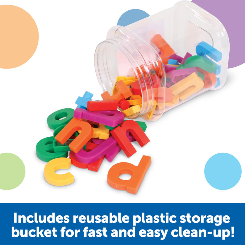 Learning Resources Jumbo Lowercase Magnetic Letters, Set of 40, Early Literacy & Spelling Practice for Kids, Magnetic Alphabet for Fridge & Whiteboards, Includes Storage Tub, Ages 3+