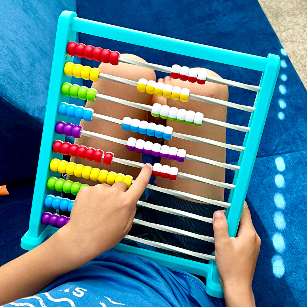 Learning Resources Colour-Changing Abacus, Interactive Math Tool for Kids, Visual Counting, Addition, and Subtraction, Durable Plastic Frame, Includes Activity Guide, Ages 3+