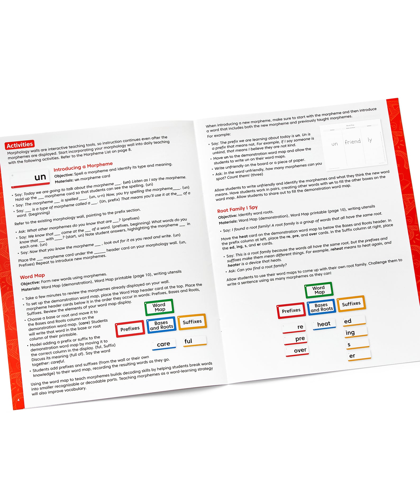 Learning Resources Morphology Wall Card Set, 215 Piece Literacy Resource for Teaching Prefixes, Suffixes, Root and Base Words, Color-Coded with Magnets and Teacher Guide, Ages 7 and Up