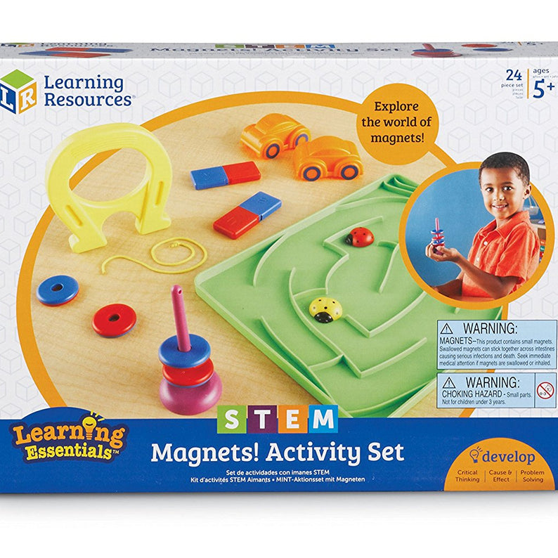Learning Resources STEM Magnets Activity Set, Hands-On Magnetism Science Kit for Kids, Ages 5+
