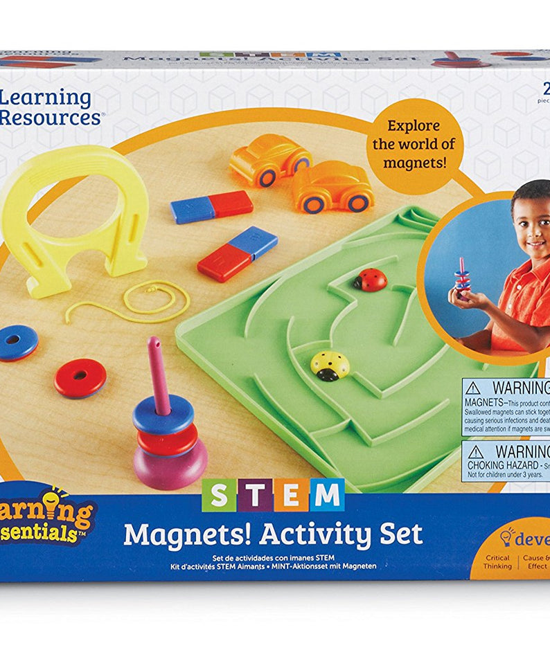 Learning Resources STEM Magnets Activity Set, Hands-On Magnetism Science Kit for Kids, Ages 5+