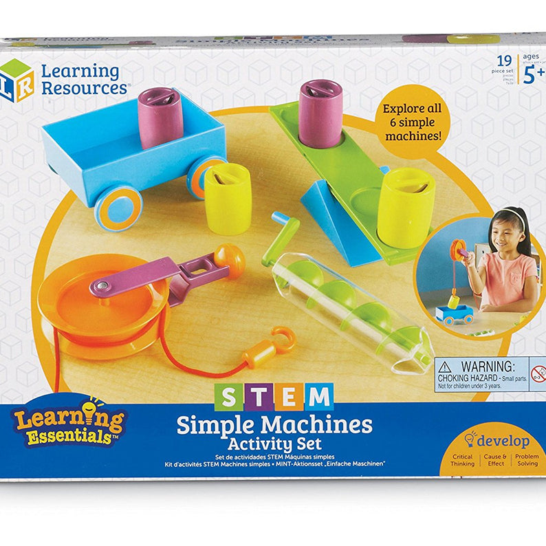 Learning Resources STEM Simple Machines Activity Set, Hands-On Engineering & Science Kit for Kids, Ages 5+