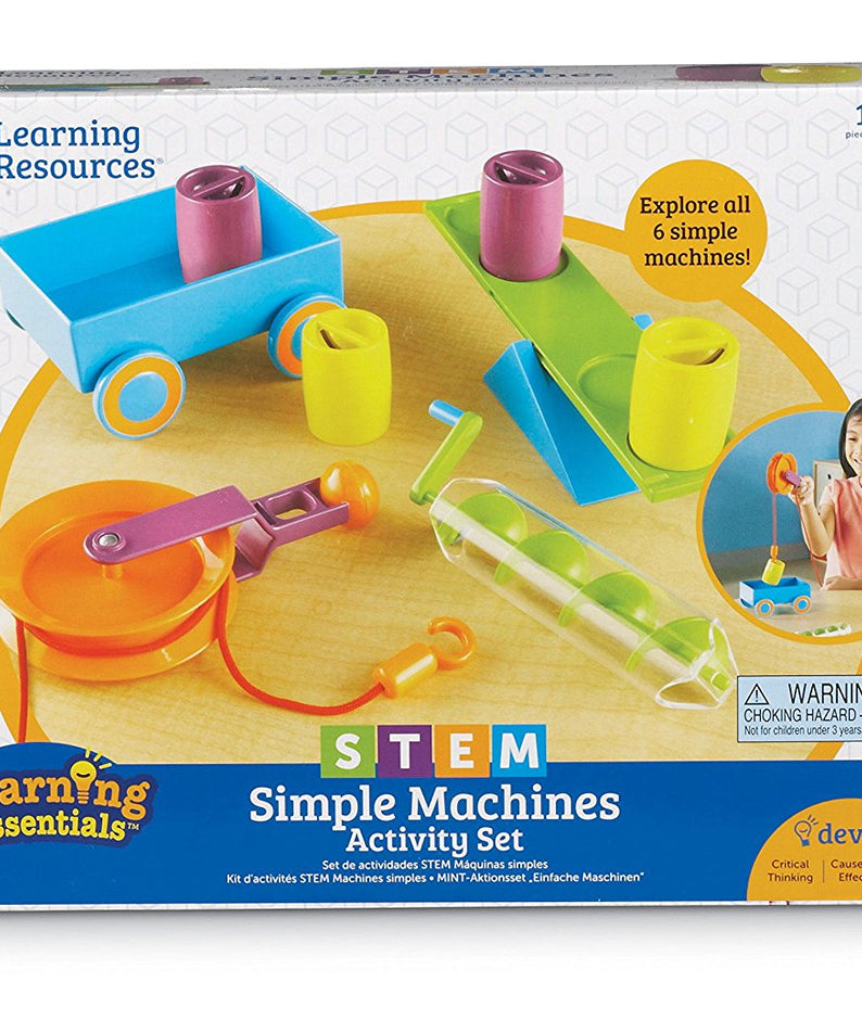 Learning Resources STEM Simple Machines Activity Set, Hands-On Engineering & Science Kit for Kids, Ages 5+