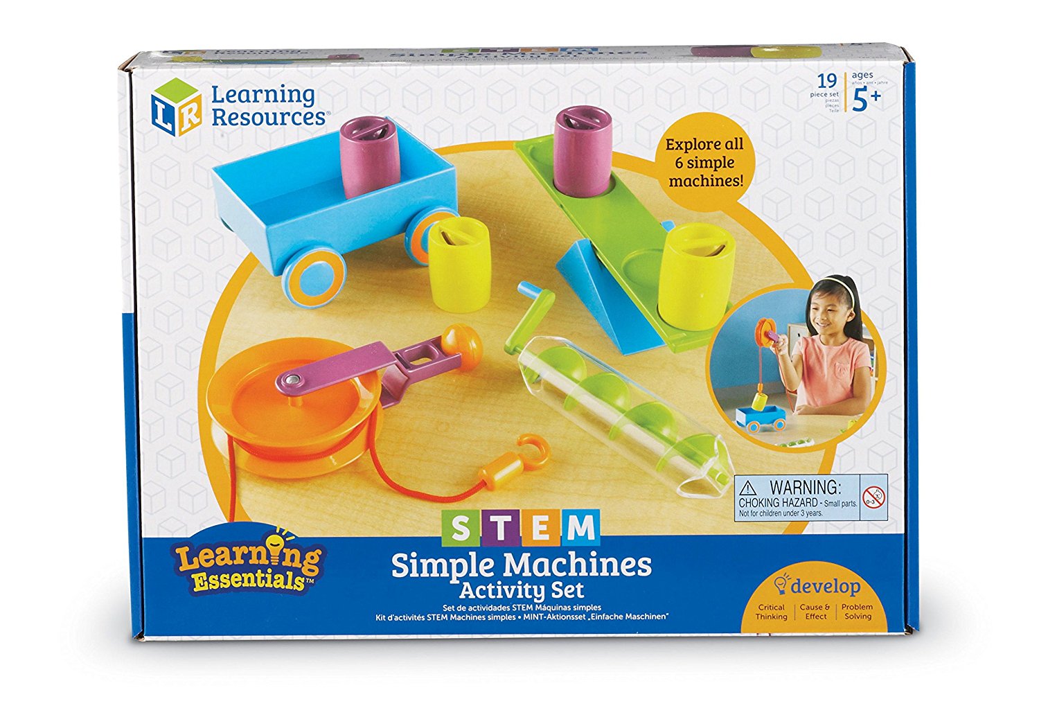 Learning Resources STEM Simple Machines Activity Set, Hands-On Engineering & Science Kit for Kids, Ages 5+