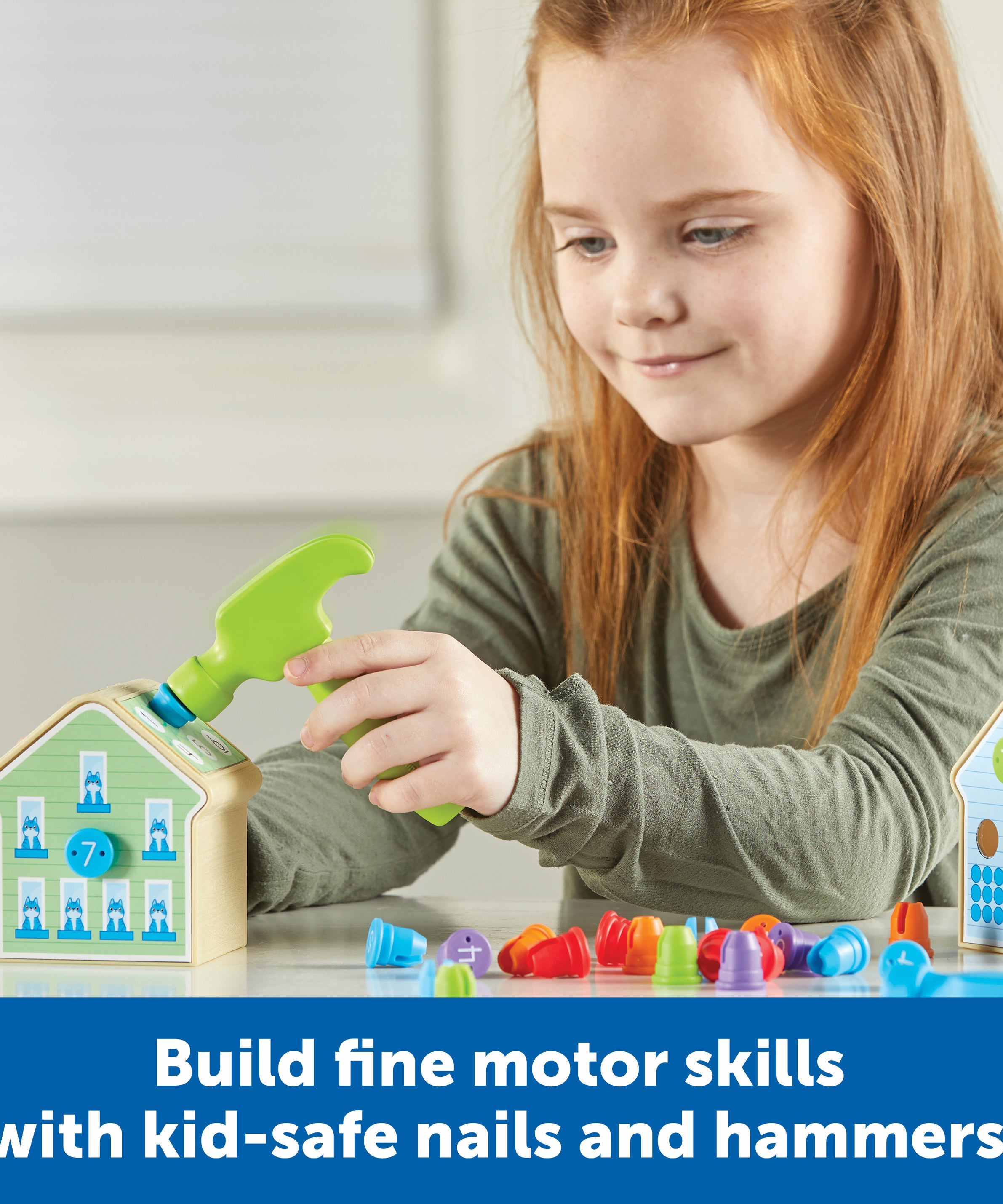 Learning Resources Number Nails Activity Set, Preschool Maths Game for Counting and Sequencing, Fine Motor and Early Math Skills Toy, Ages 3+