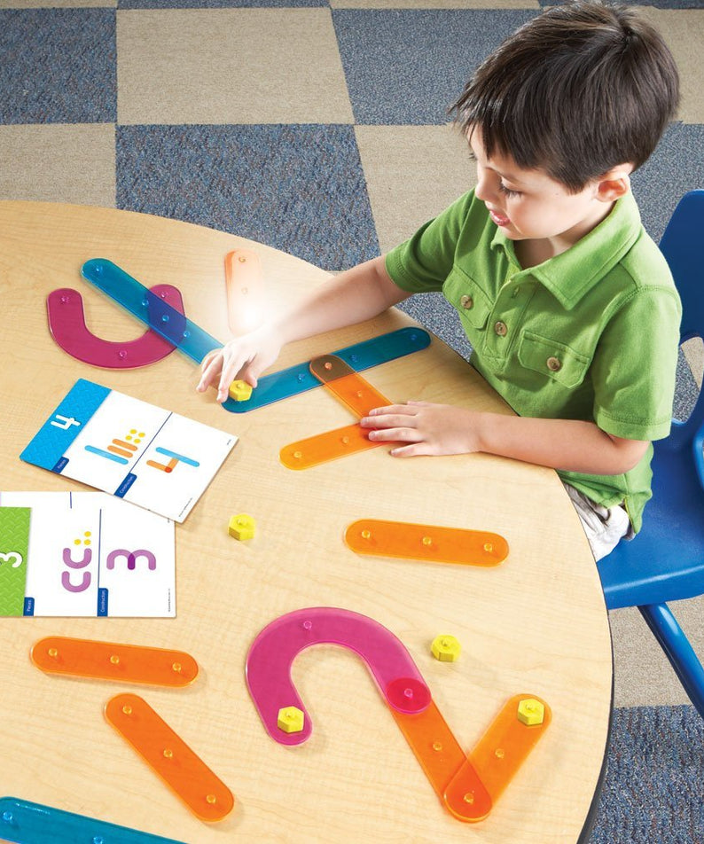 Learning Resources Number Construction Set, Build & Recognize Numbers 0-9, Fine Motor & Numeracy Activity for Kids, Includes Activity Cards & Colour-Coded Pieces, Set of 50, Ages 4+
