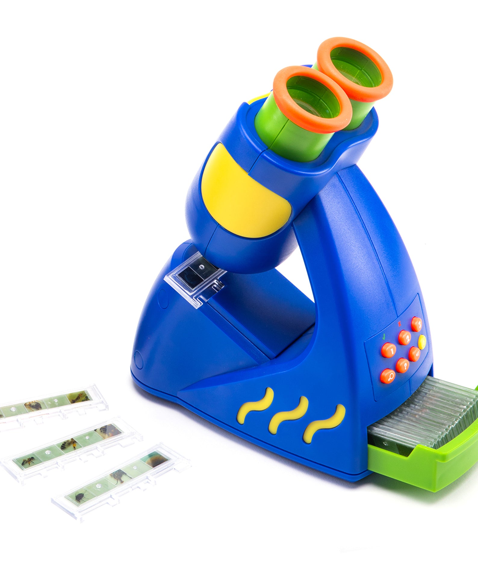 Learning Resources GeoSafari Talking Microscope, Child-Friendly Real Working Microscope with Bindi Irwins Voice, 20 Pre-Prepared Slides, Multilingual Audio, Ages 4+