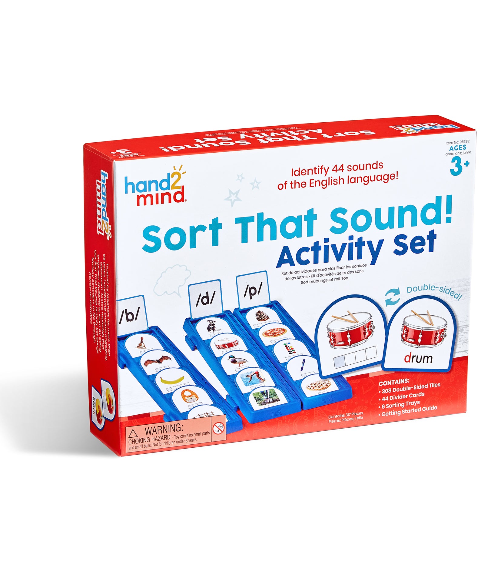Learning Resources Sort That Sound! Activity Set, Phonemic Awareness & Phonics Flash Cards, Speech Therapy & ESL Resource, Ages 3+