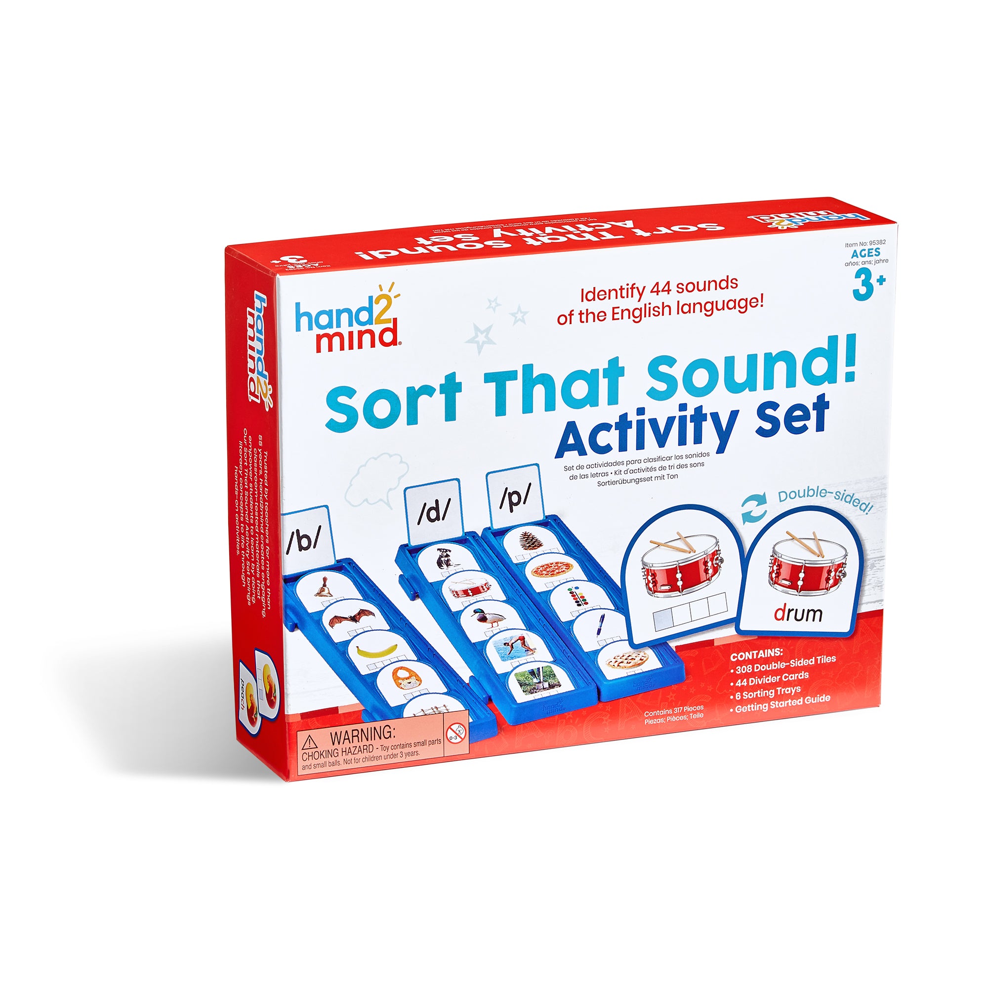 Learning Resources Sort That Sound! Activity Set, Phonemic Awareness & Phonics Flash Cards, Speech Therapy & ESL Resource, Ages 3+