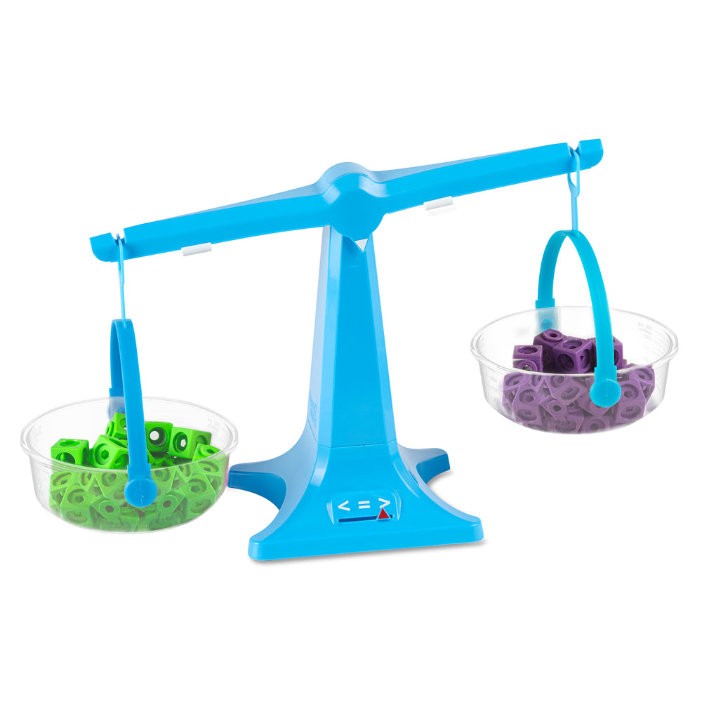 Learning Resources Nestable Pan Balance, Compact Algebra & Primary Balance Scale, Ages 3+