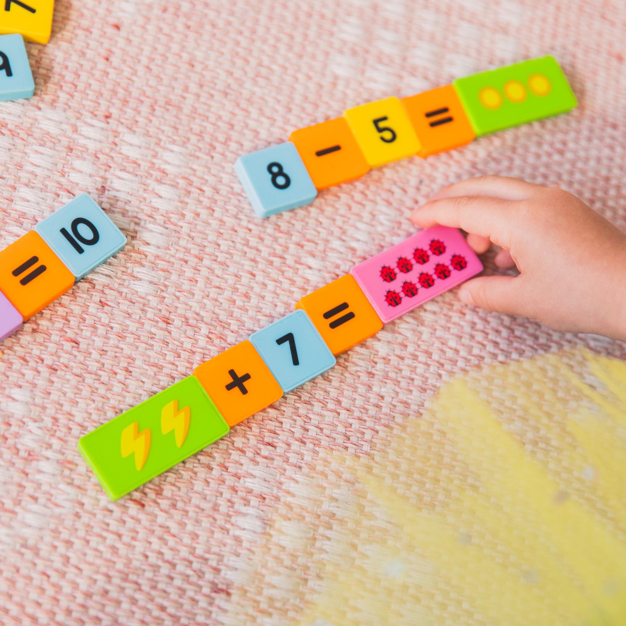 Learning Resources Math Dominoes, Addition and Subtraction Set for Kids, 100 Colourful Dominoes for Counting, Number Recognition, and Early Maths, Ages 3+