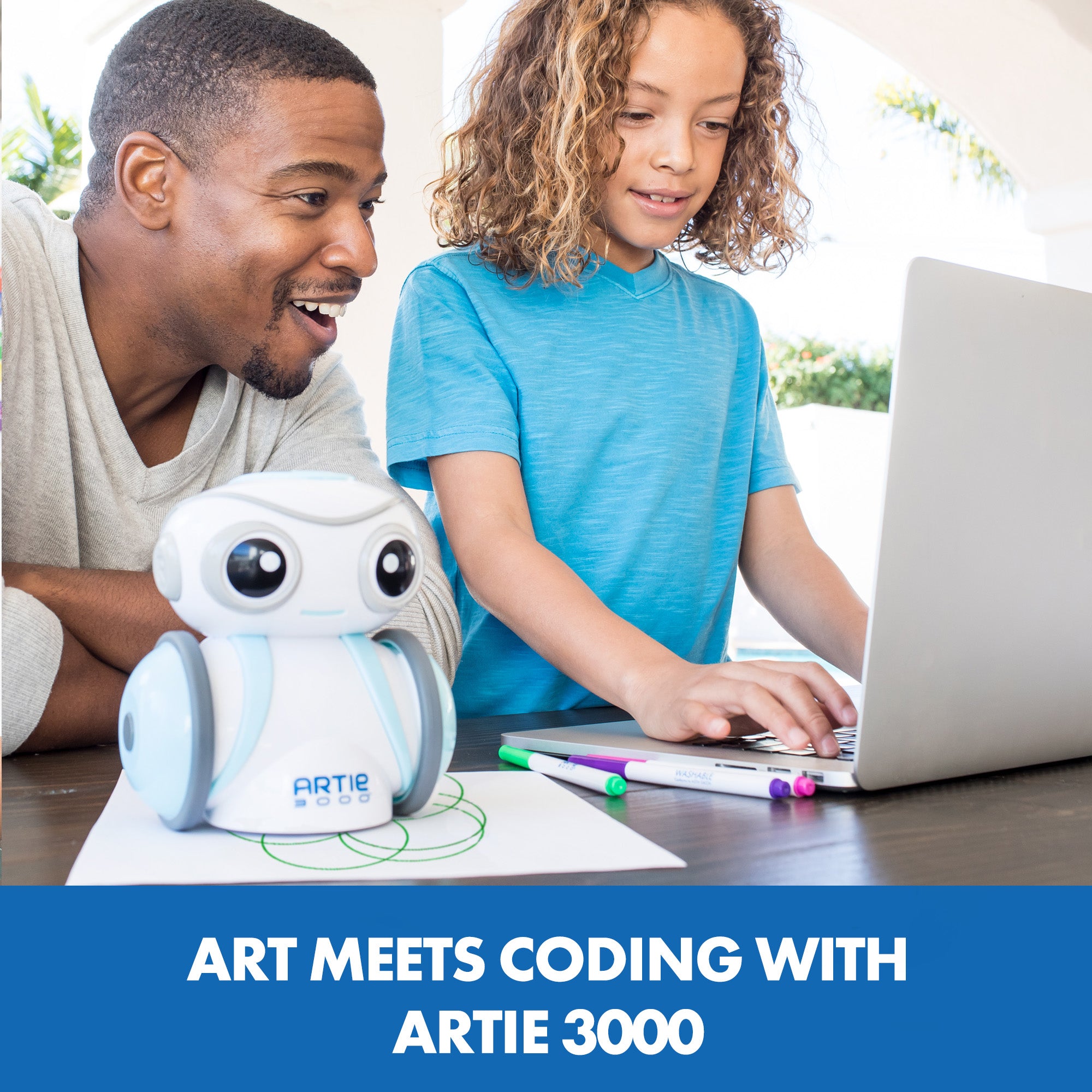 Learning Resources Artie 3000 The Coding Robot, Creative Coding for Kids with Draw & Design Capabilities (Tablet/Computer Required)