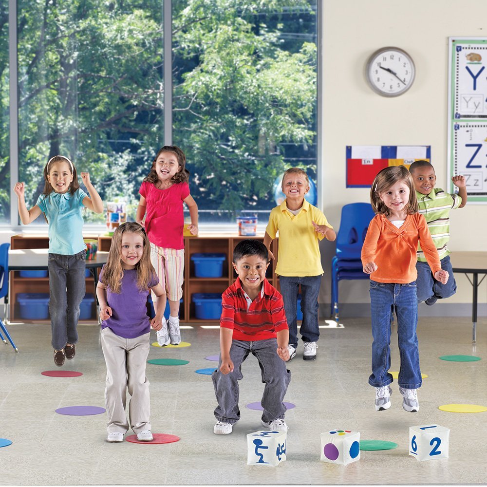 Learning Resources Ready, Set, Move, Classroom Activity Set for Active Learning and Early Skill Development (Ages 4+)