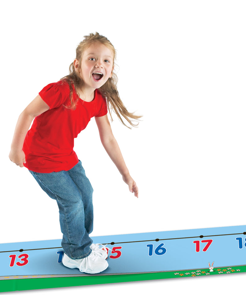 Learning Resources 030 Number Line Floor Mat Durable Vinyl Math Mat for Kids Ages 5 Plus