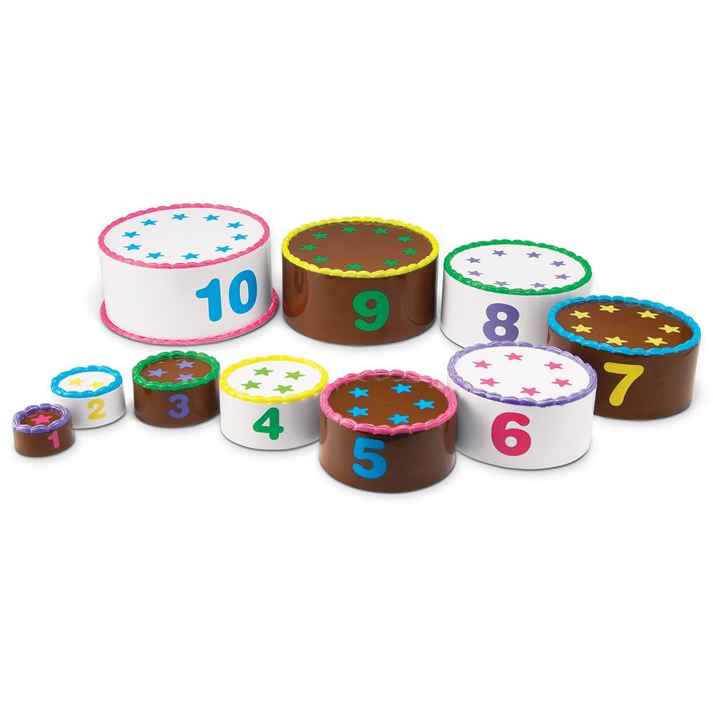Learning Resources Smart Snacks Stack and Count Layer Cake, Educational Stacking Toy for Early Maths and Motor Skills, Ages 2 Plus