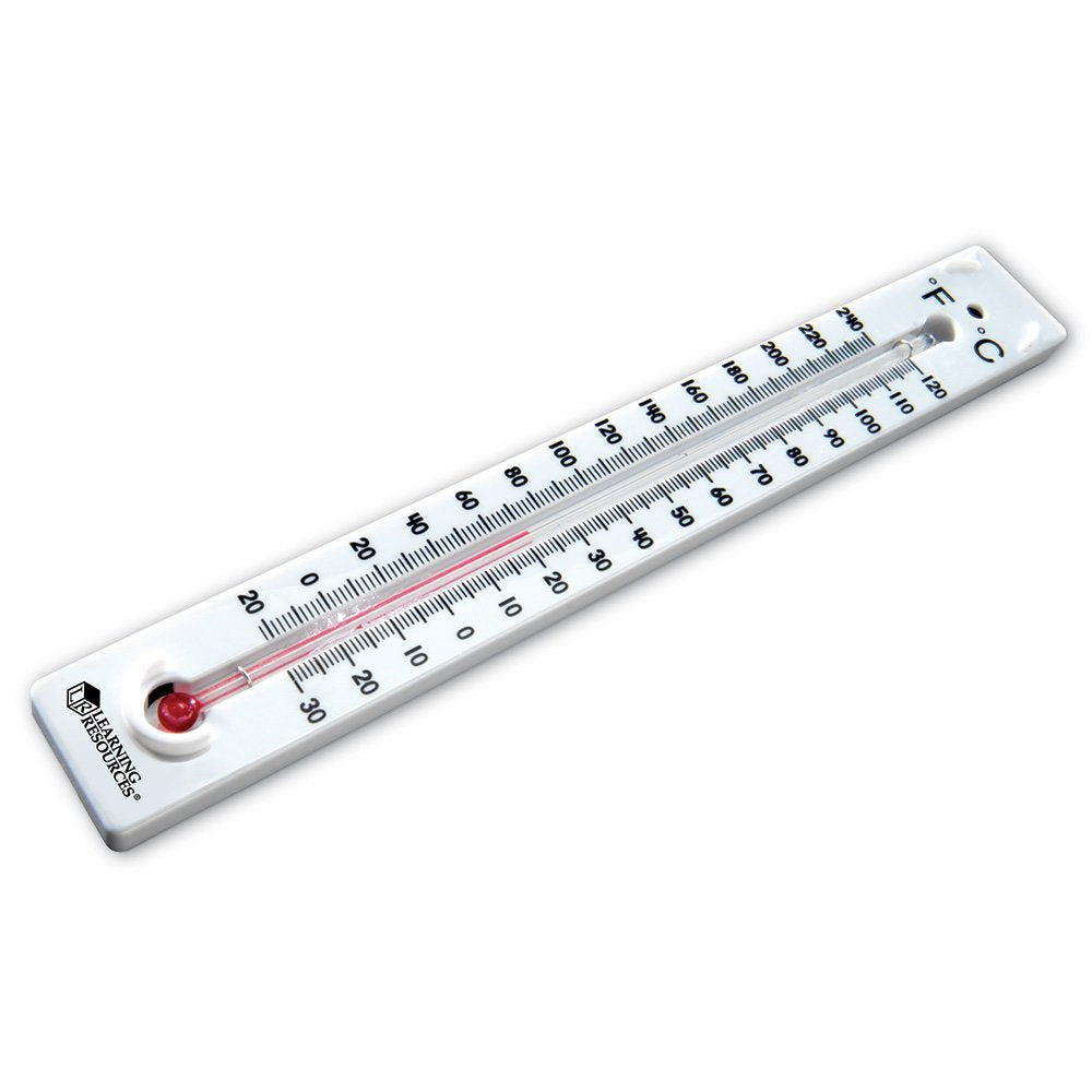 Learning Resources Boiling Point Thermometers, Set of 10 Mercury-Free Science Thermometers, Measures -30°C to 120°C & -22°F to 240°F, Safe for Kids Ages 8+