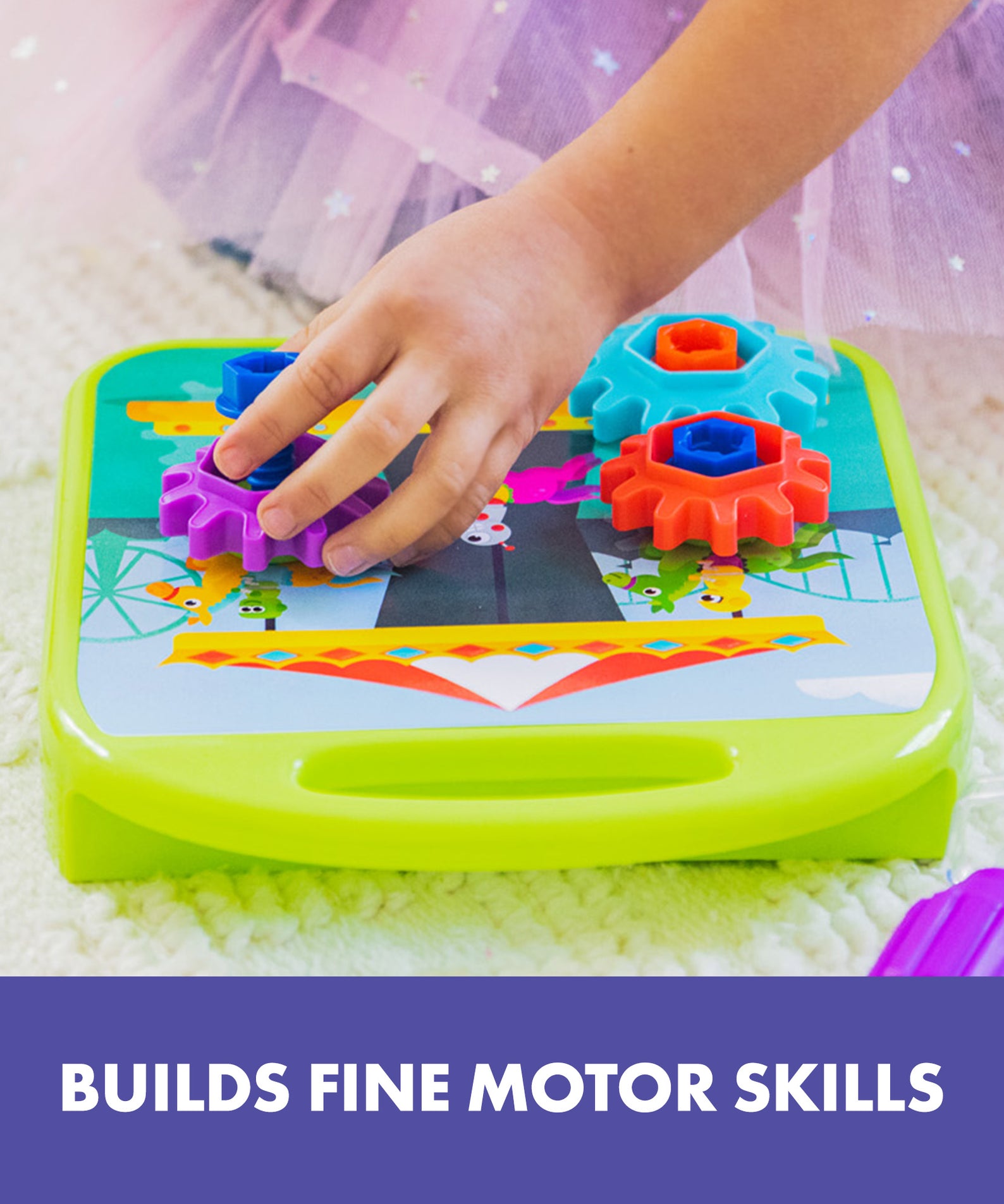 Learning Resources Design and Drill Gears Workshop, STEM Construction Toy with Power Drill, Gears, Bolts, and Activity Board, Builds Fine Motor Skills and Early Engineering Concepts, Ages 3 and Up