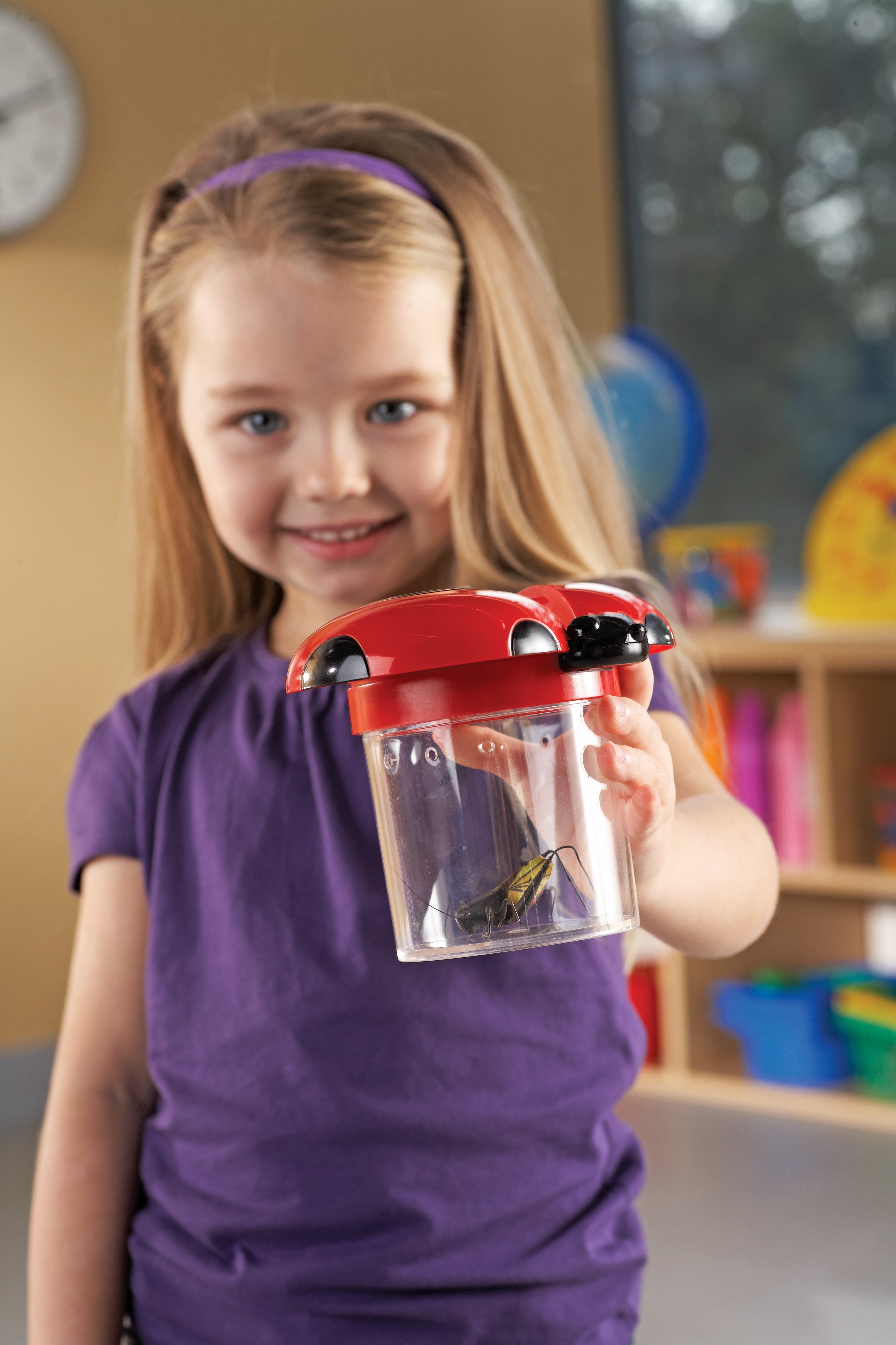 Learning Resources Jumbo Bug Jars, Set of 12 Insect Observation Jars for Kids, Includes 3.5x Magnifying Lids, Air Vents, and Screw-On Caps, Ideal for Outdoor STEM Exploration, Ages 3+