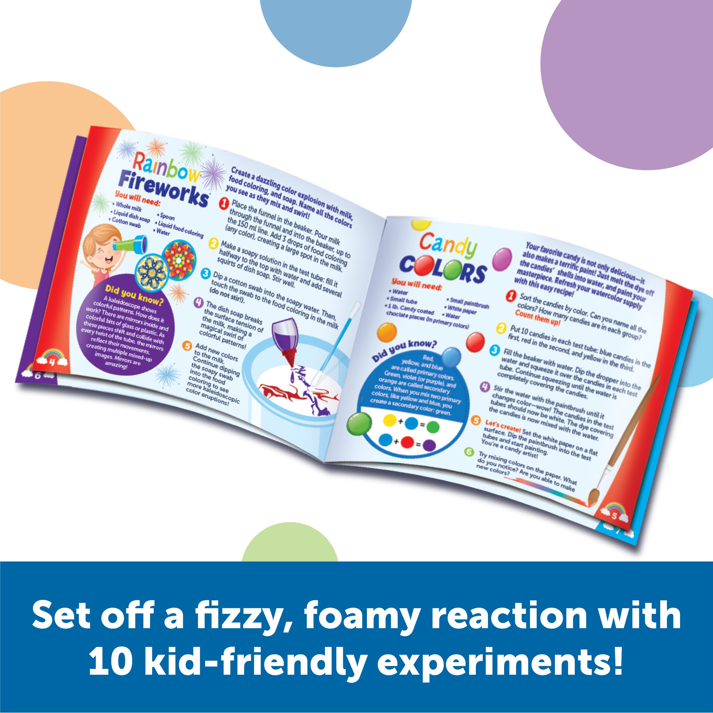 Learning Resources Fizzy Volcano Preschool Science Lab Set Ages 4+, Fizzy Foamy Reactions Chemistry Experiments for Kids, STEM Toys for Kids, 13 Pieces